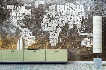 WandbilderXXL Fototapete Weltkarte 20, glatt, Weltkarte, Vliestapete, hochwertiger Digitaldruck, in verschiedenen Größen