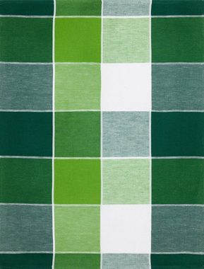 Kracht Geschirrtuch Blockkaro, (Set, 3-tlg., Set), 3er Pack Geschirrtücher (3 Stück), ca. 50x70cm, Halbleinen Jacquard