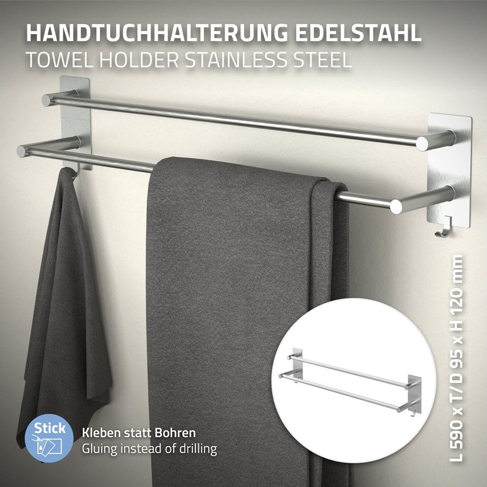 ML-DESIGN Handtuchhalter Handtuchstange für Gästehandtuch Halter Badetuchha günstig online kaufen