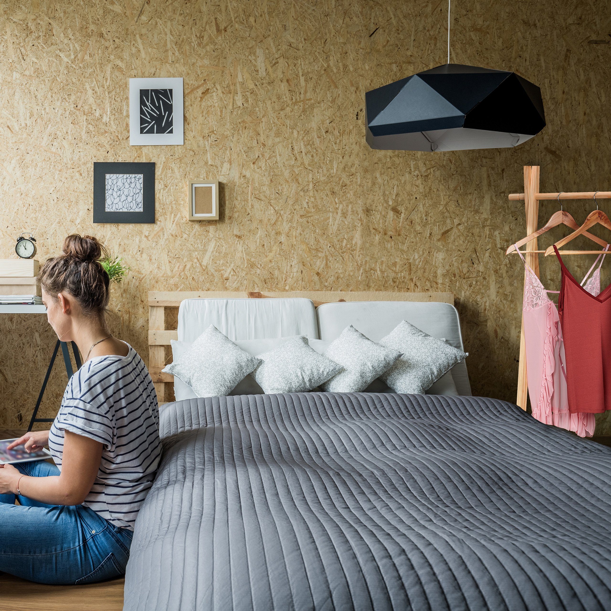 relaxdays Kleiderständer mit Schubablage, (Einzelstück, 1 St., ohne Deko, bebilderte Anleitung)