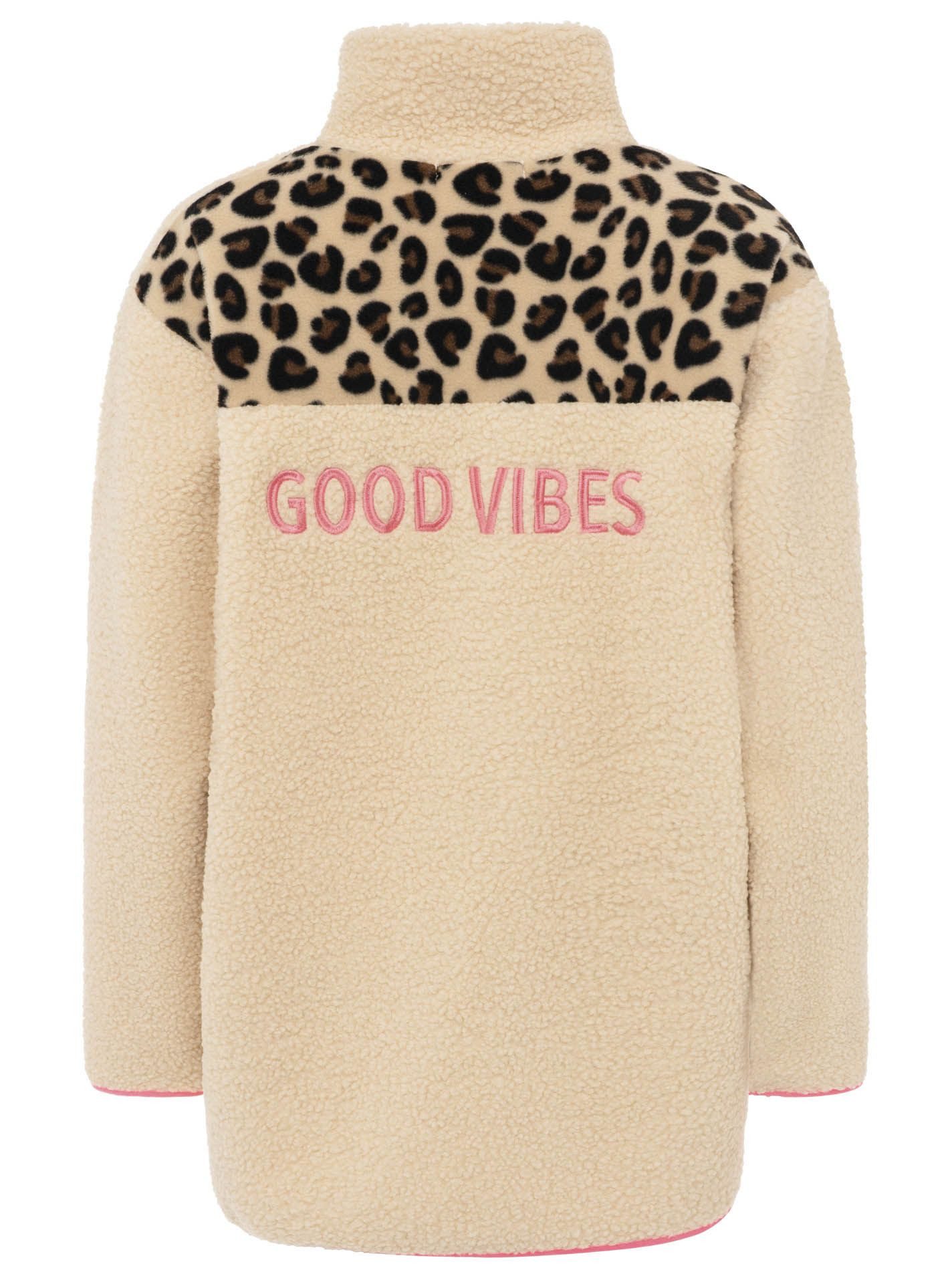 Zwillingsherz Troyer Oversize Teddy-Troyer "Good Vibes" – Bild 2 von 2