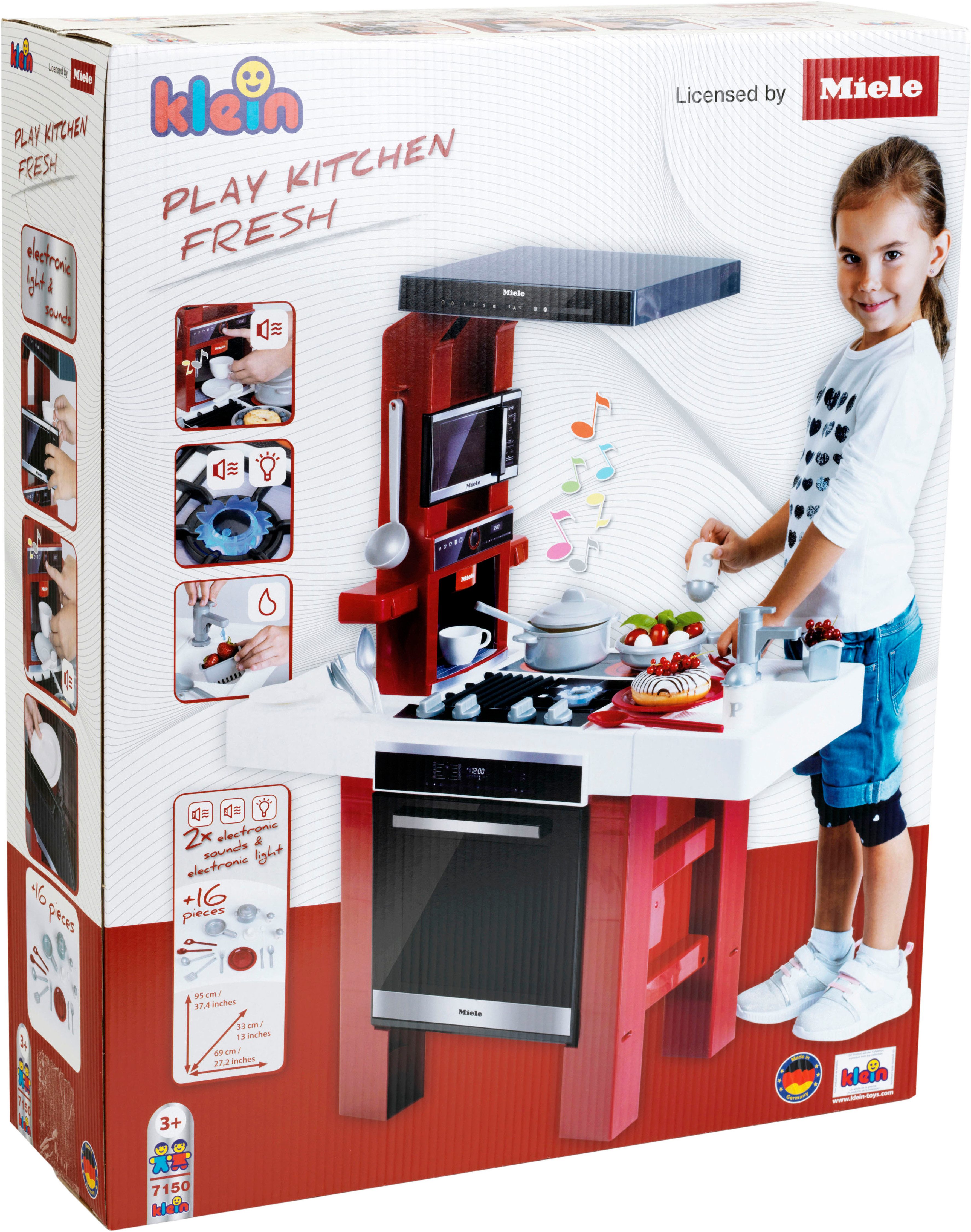 Klein Spielküche Miele, Fresh, inkl. Zubehör und Sound; Made in Germany