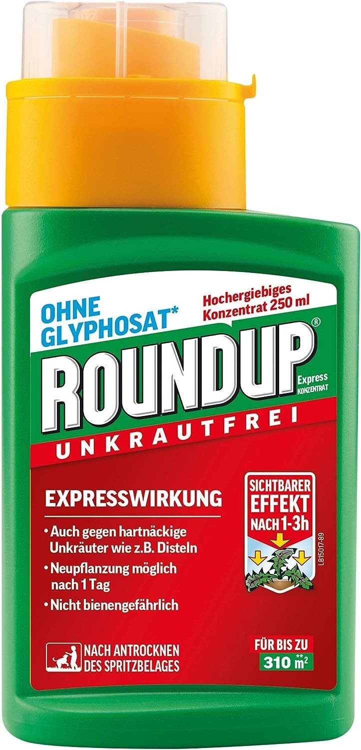 Substral Unkrautbekämpfungsmittel Roundup Express Konzentrat 250 ml Unkrautfrei Unkrautvernichter