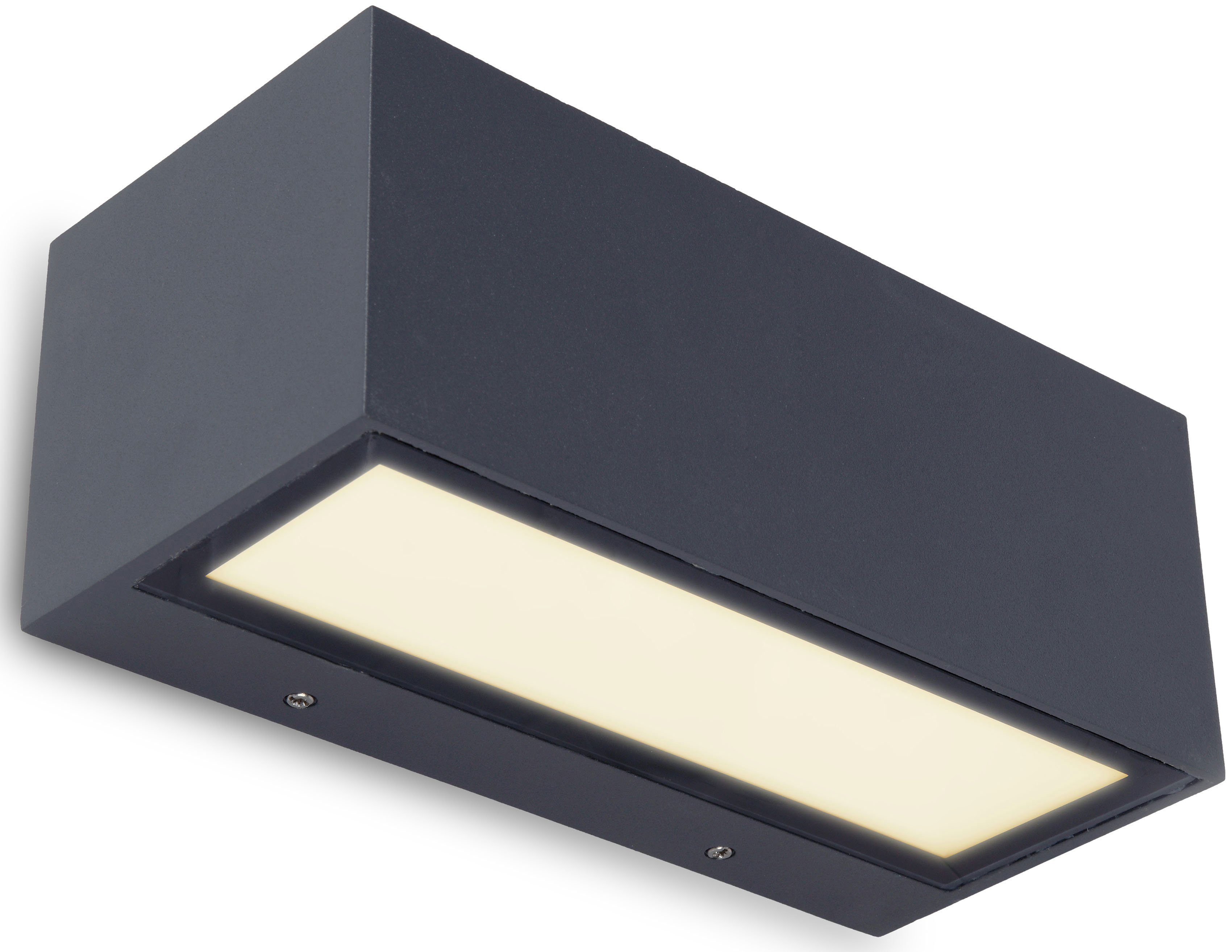 LUTEC LED Außen-Wandleuchte GEMINI, LED fest integriert, Warmweiß