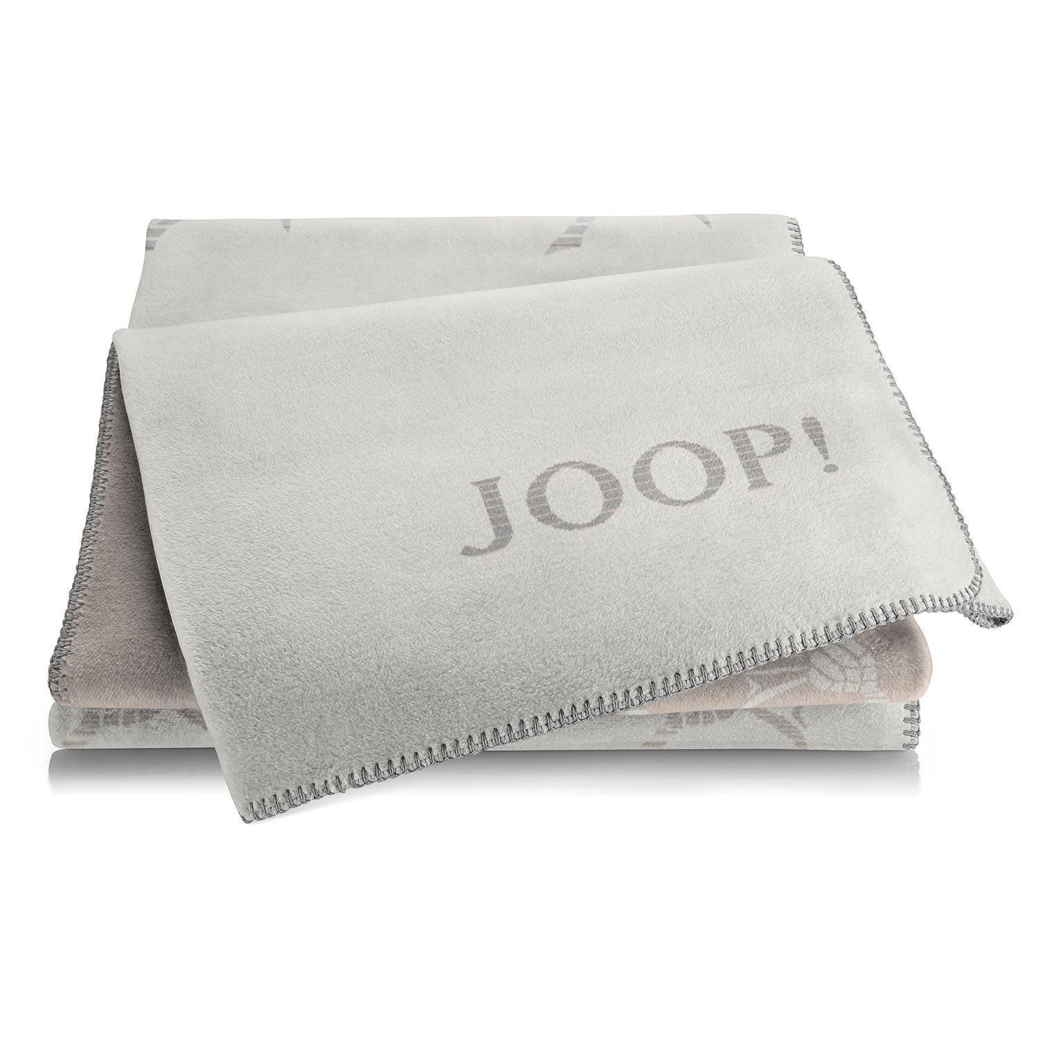 Wohndecke J!FADED, 150 x 200 cm, Steingrau, JOOP!, Mischgewebe, Made in Ger günstig online kaufen