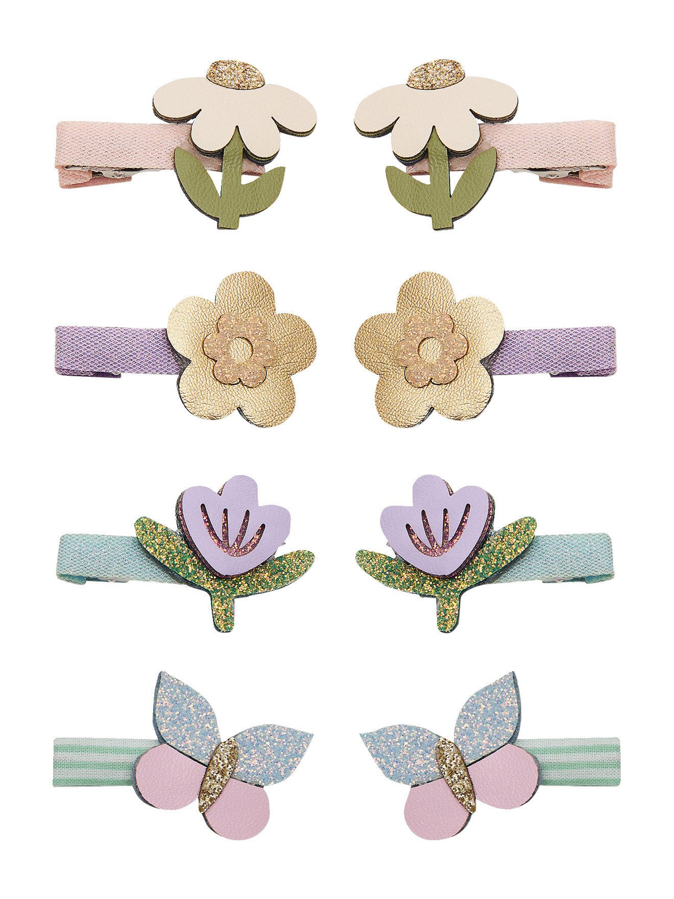 Mimi & Lula Haarband 4 Paar Mini-Haarclips Mädchen BLUMENGARTEN