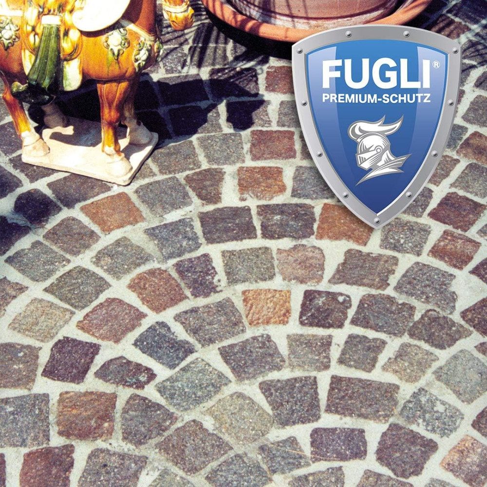 FUGLI® Fugenmörtel Pflasterfugenmörtel, 12,5 kg, Verfugung von Pflaster-, Platten- und Klinkerflächen