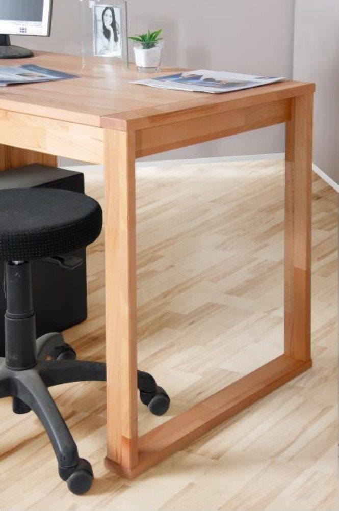 bv-vertrieb Schreibtisch Schreibtisch Kernbuche geölt PC-Tisch günstig online kaufen