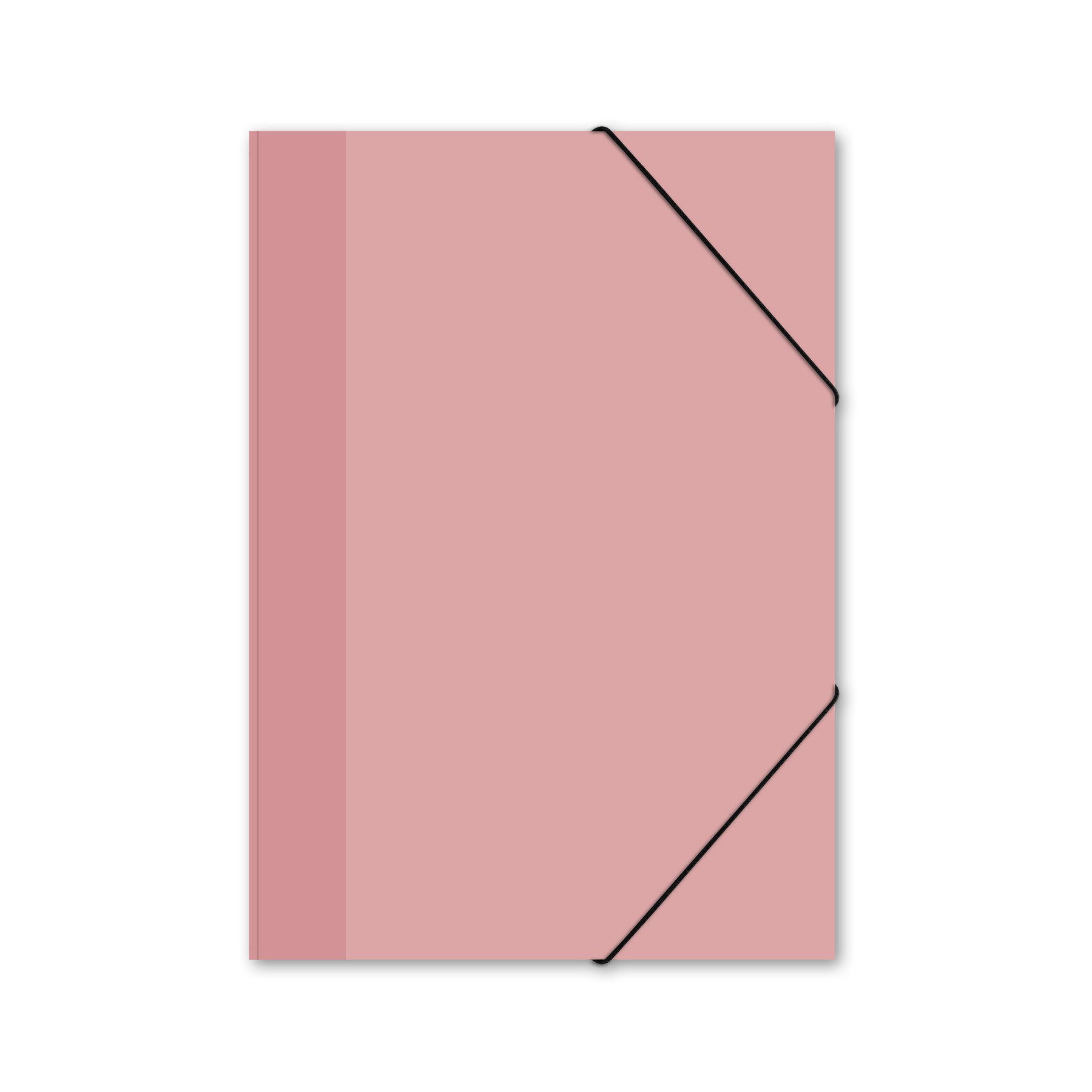 itenga Organisationsmappe itenga Gummizugmappe Sammelmappe Zeichenmappe A4 pastellrosa