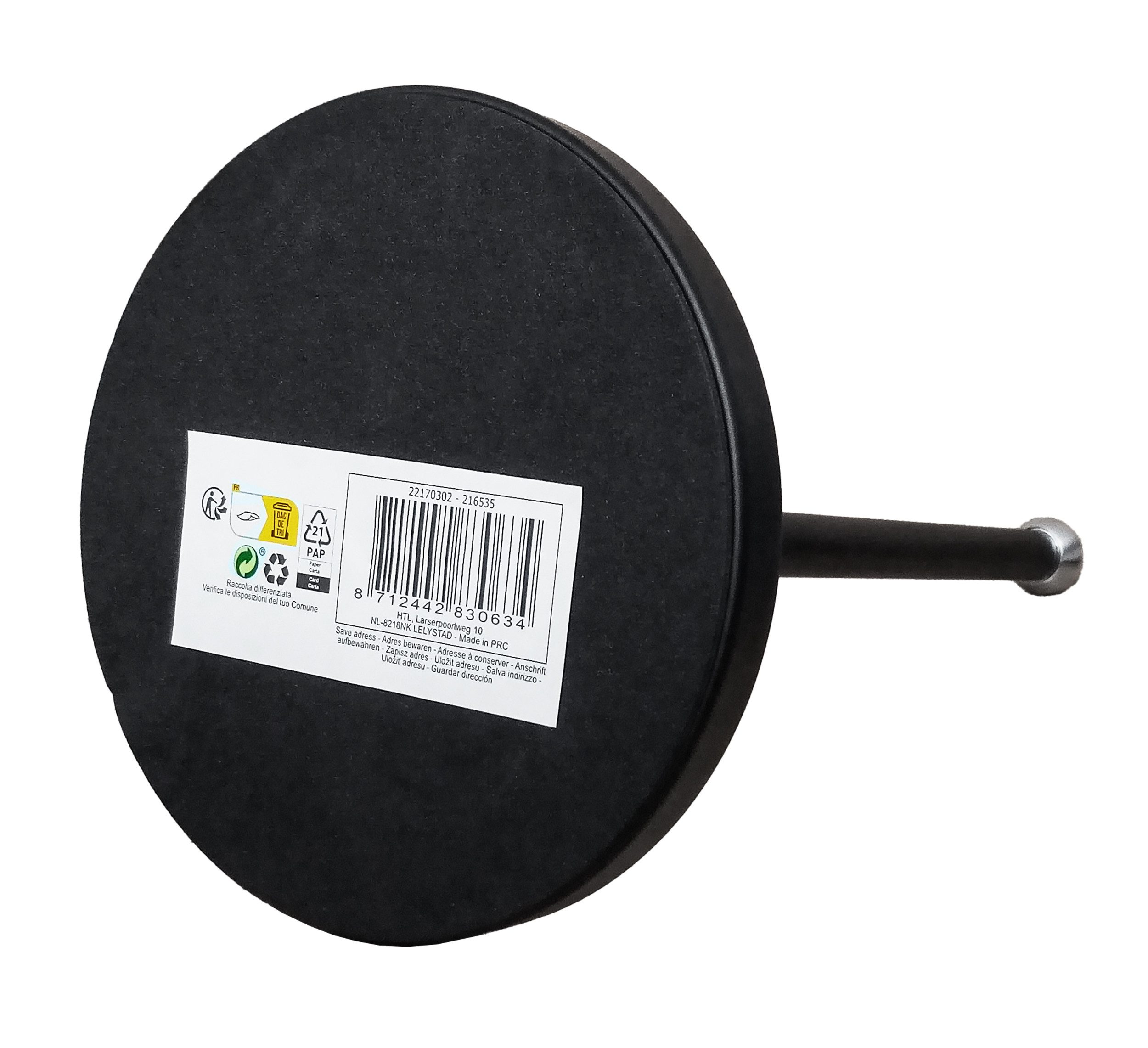 Kitchen Tools Küchenrollenhalter KÜCHENROLLENHALTER 34cm aus Metall Küchenpapierhalter 34 (Schwarz), Küchenrollenständer Rollenhalter Küchenrolle Ständer