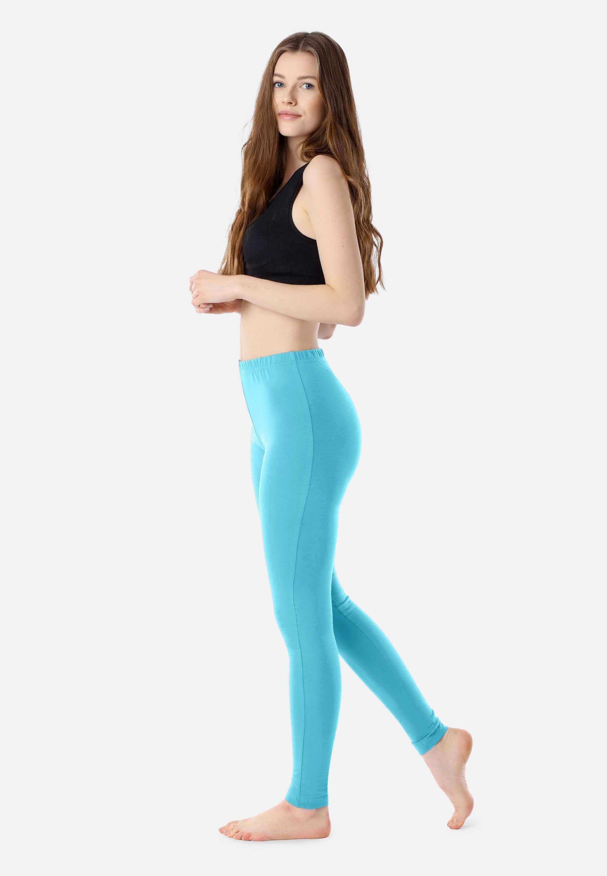 Bellivalini Leggings Damen Lange Leggings aus Baumwolle BLV50-198 (1-tlg) elastischer Bund