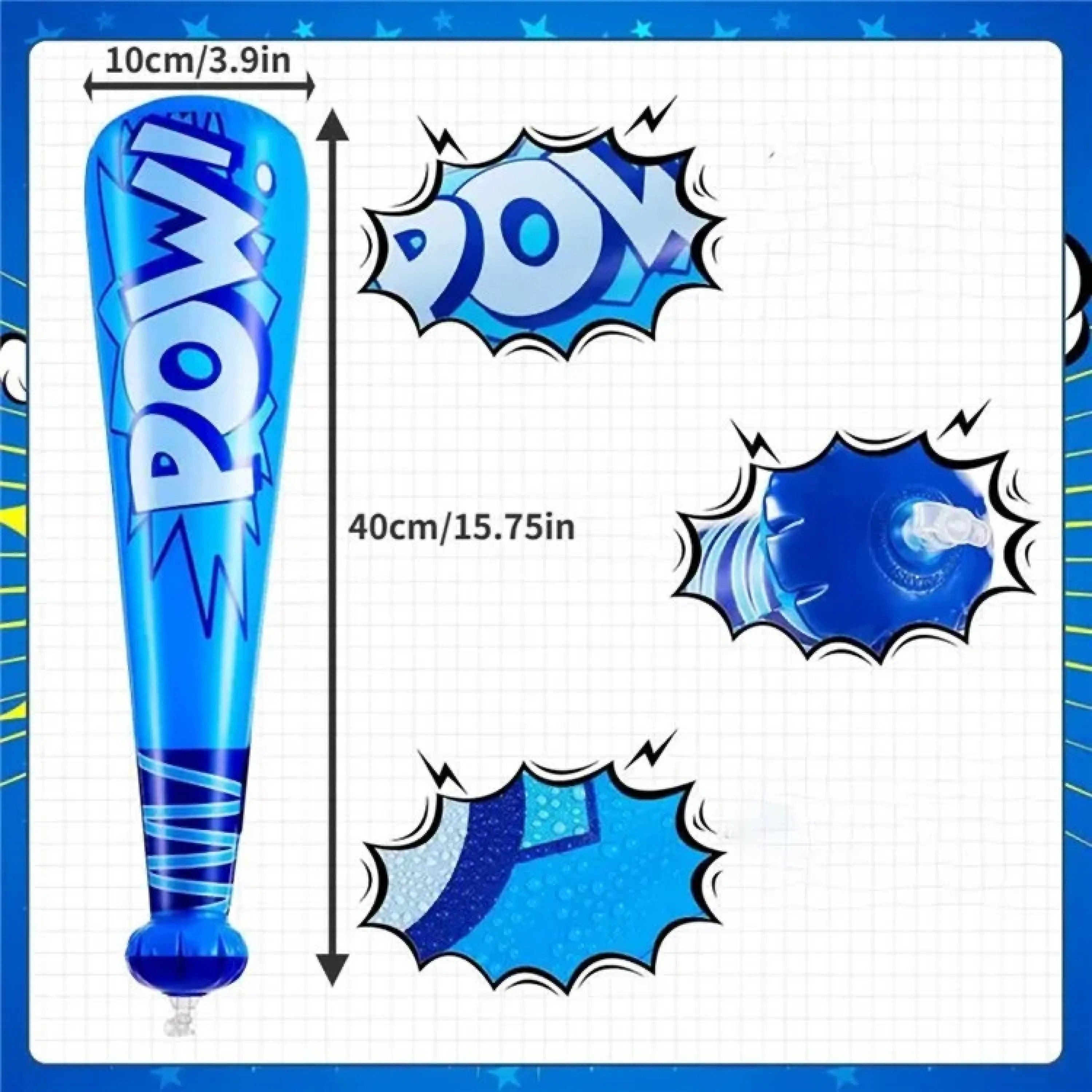 Sport-Knight® Wasserball Baseballschläger aufblasbar, buntes Spielzeug für Party & Karneval