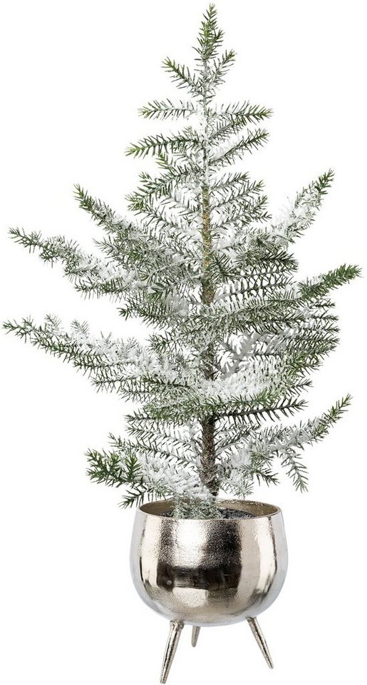 Creativ deco Künstlicher Weihnachtsbaum »Zimmertanne im Topf«, beschneit, Höhe ca. 64 cm-HomeTrends
