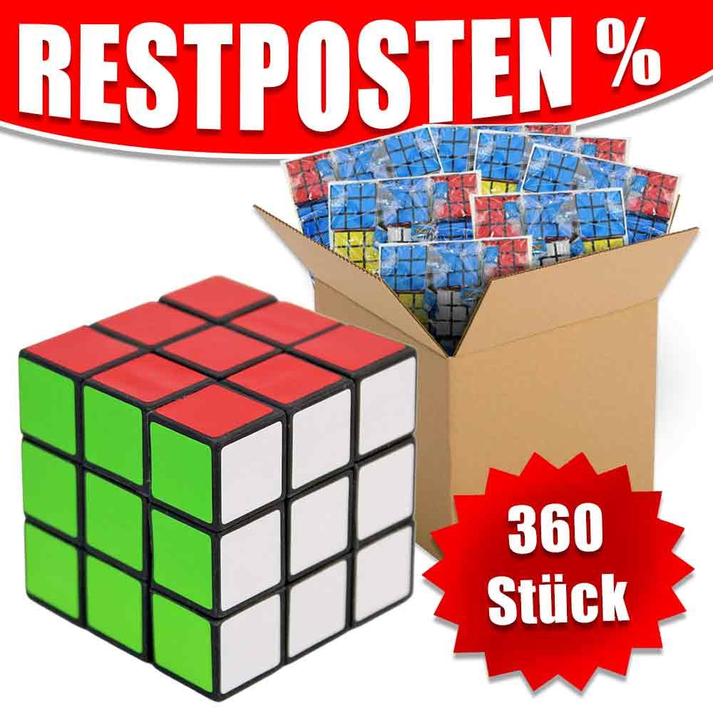 Rasehorn Würfelpuzzle 360x Zauberwürfel klassisch im Umkarton, Puzzleteile