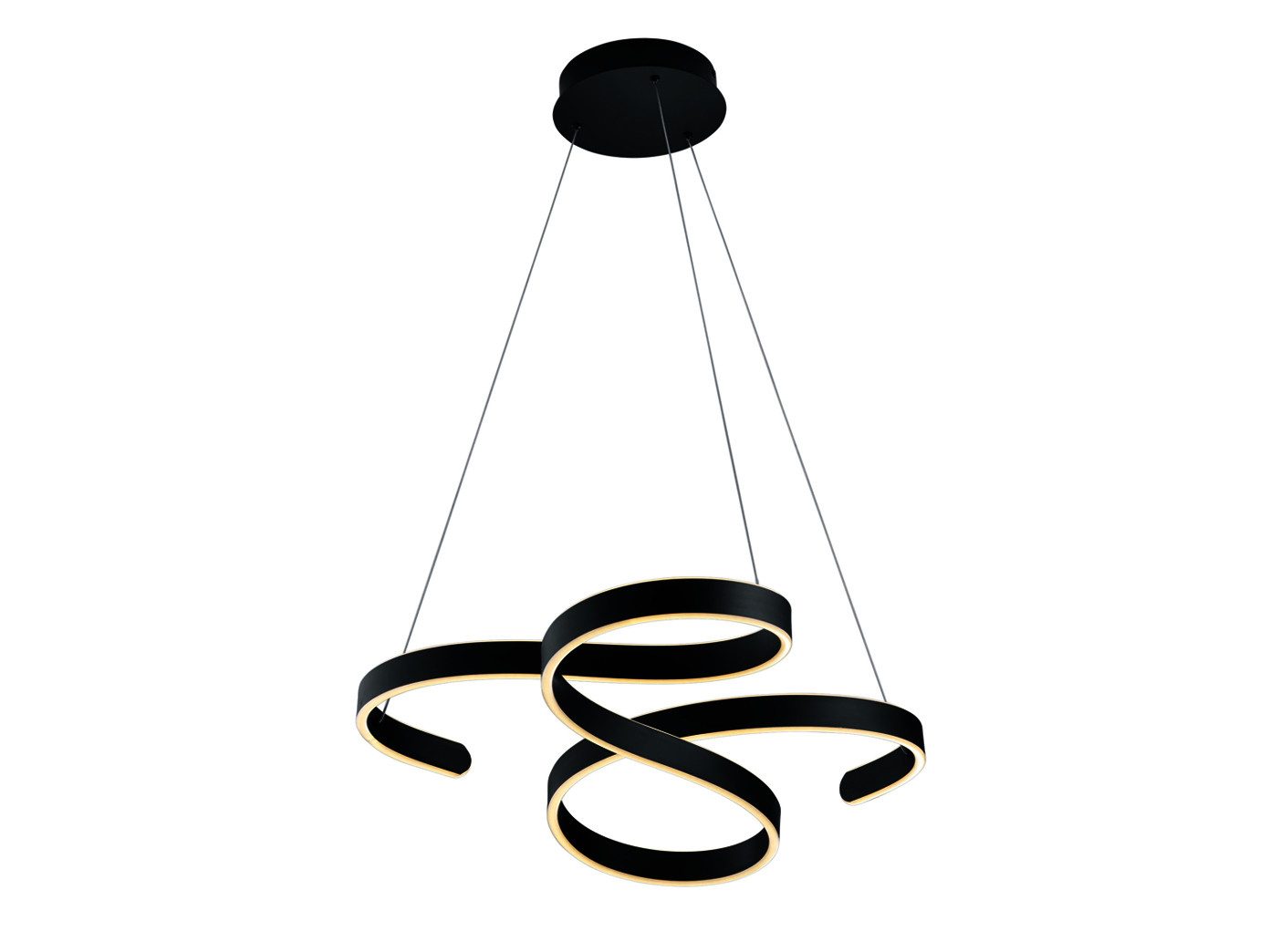 TRIO Leuchten LED Pendelleuchte, Dimmfunktion, LED fest integriert, stufenweise dimmbar über Schalter, Warmweiß, Ausgefallene Esstisch-Lampe hängend, einflammig aus Metall, 72cm groß