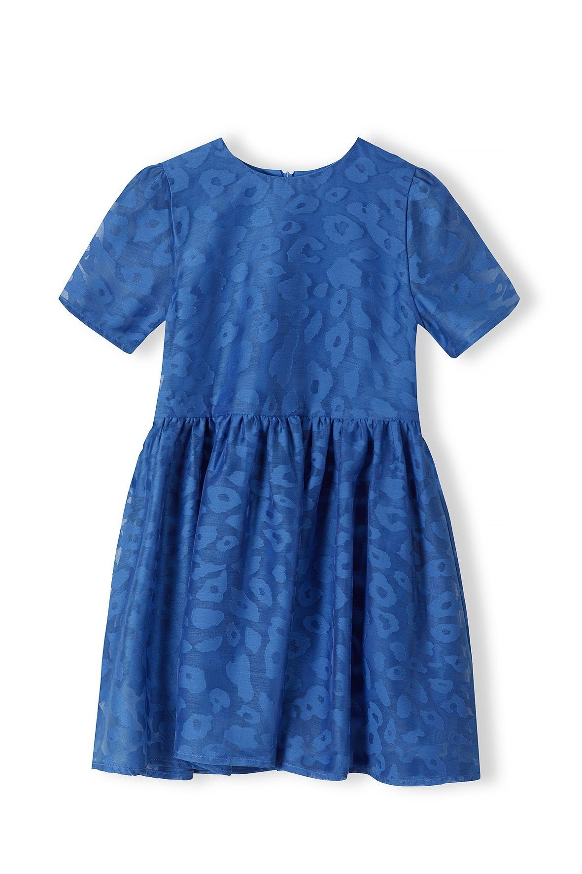 MINOTI Partykleid mit Jacquard-Muster(3-14y) Blau
