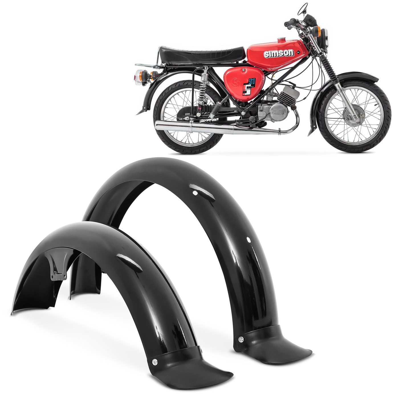 Craftride Halter Schutzblech vorne + hinten für Simson S50/ S51/S70 Kotflüg günstig online kaufen