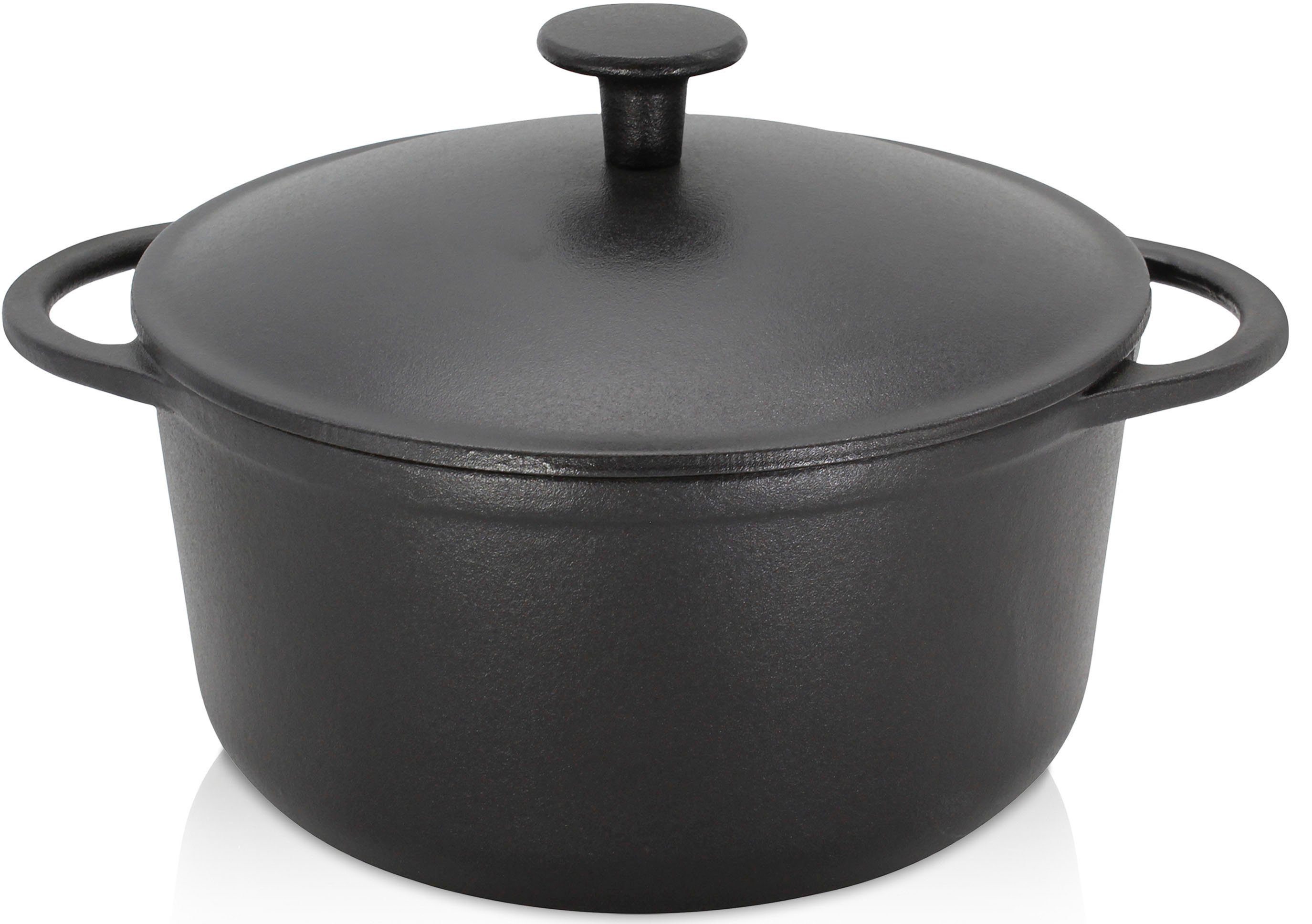 Fleischtopf Eisenguss Fleischtopf mit Deckel RUSTICA