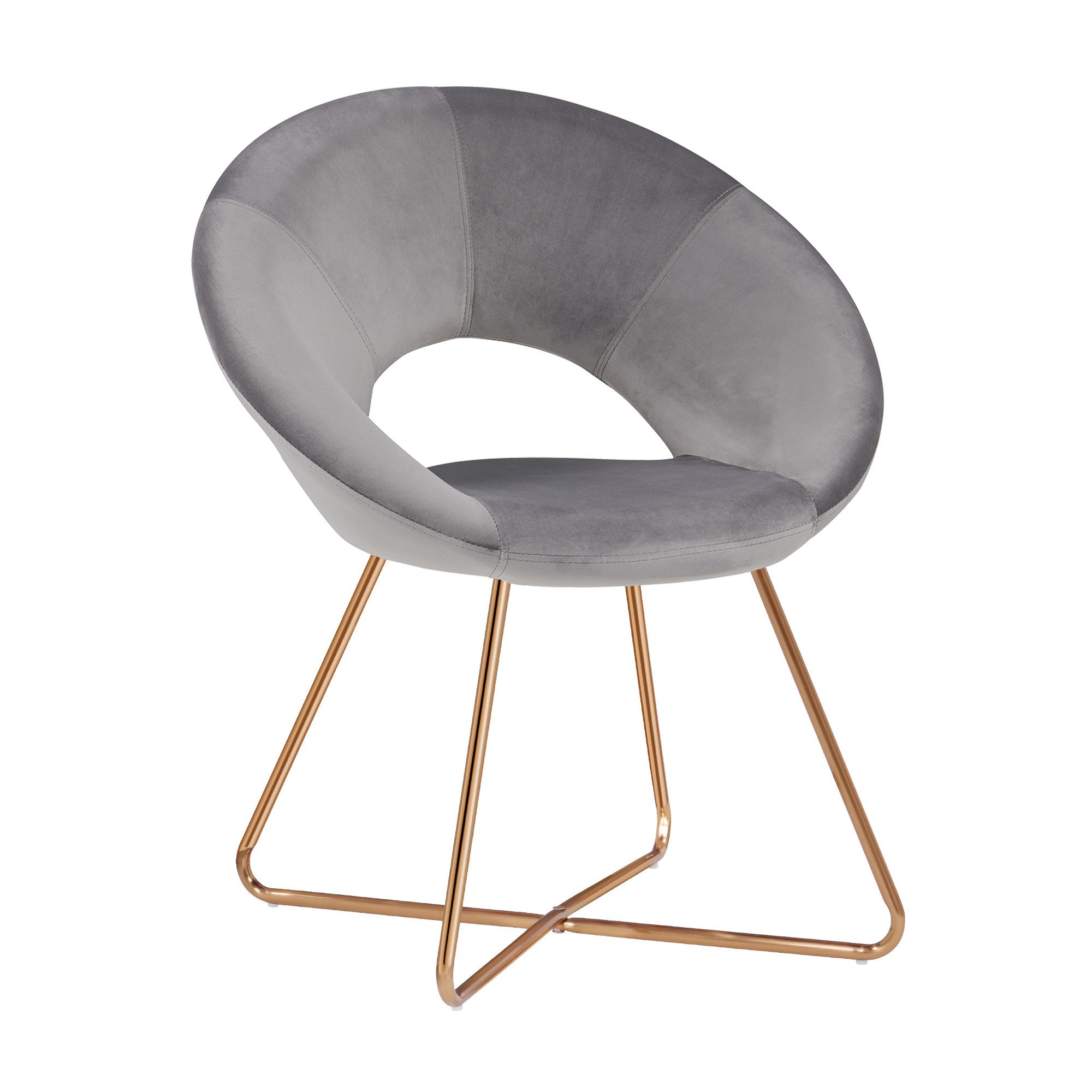 Duhome Loungesessel (439D), Esszimmerstuhl Wohnzimmerstuhl, Samt Polsterstu günstig online kaufen