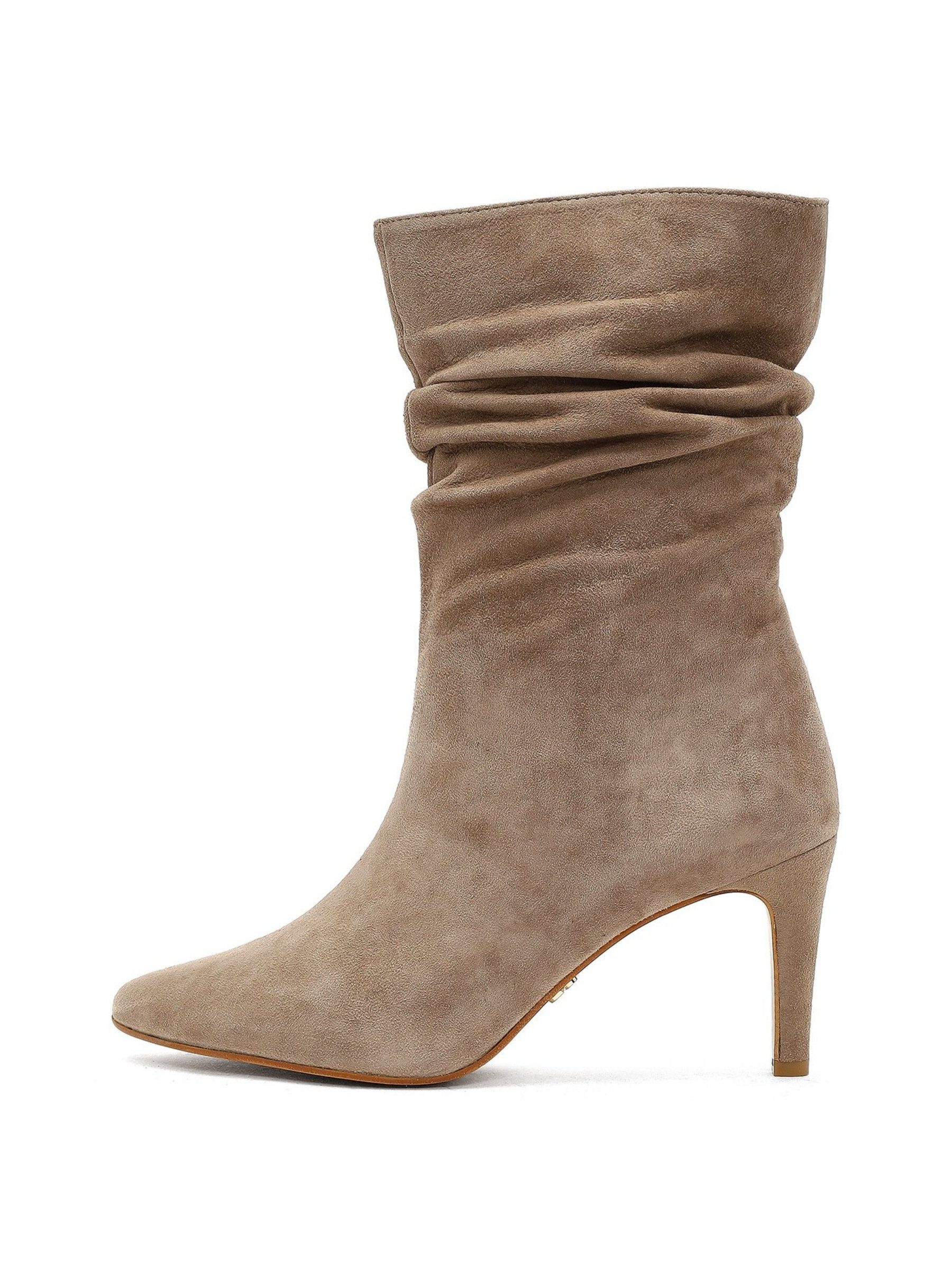 Derimod Chelsea-Absatzstiefel aus Veloursleder Ankleboots