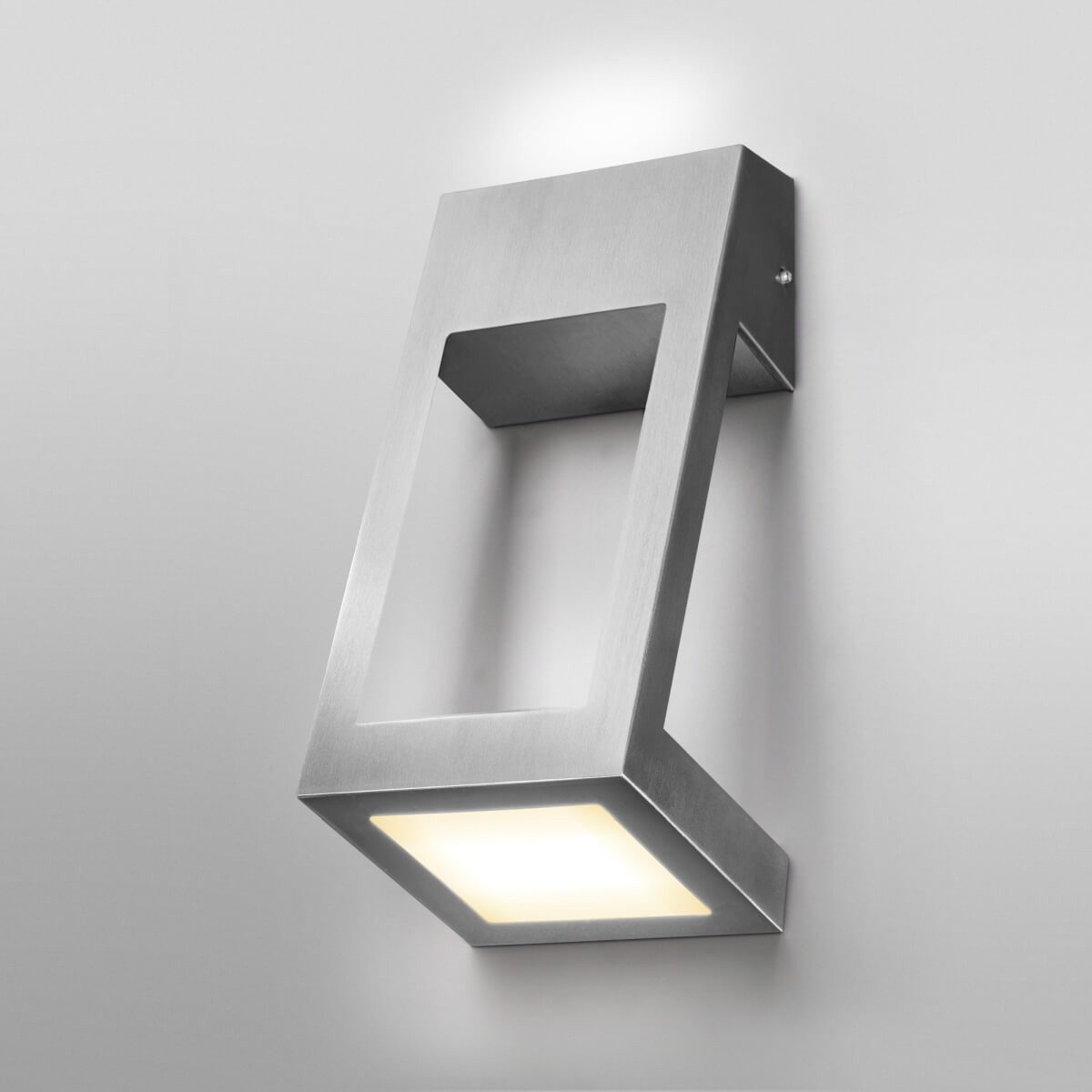 Ledvance Außen-Wandleuchte LED Wandleuchte Endura in Silber und Weiß 7W 360lm IP44, LED