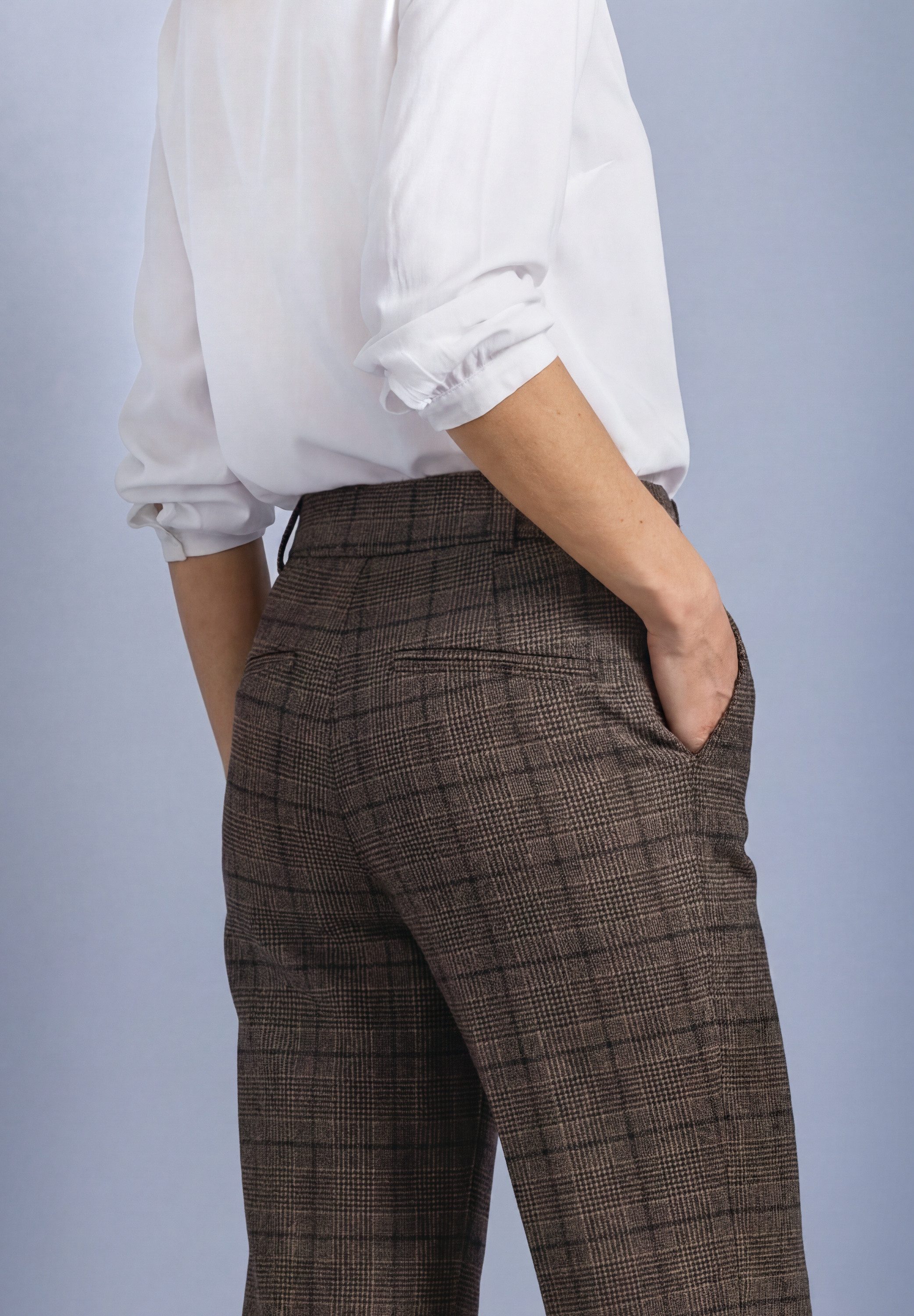 STREET ONE Stoffhose Style Amalia mit Karomuster / mit Stretch – Bild 4 von 5