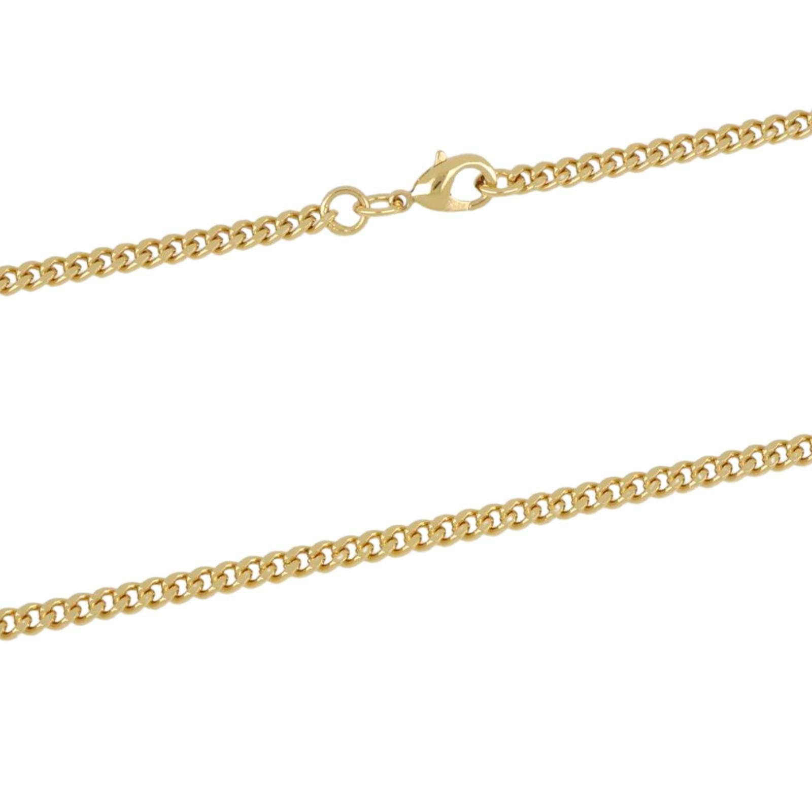 Tony Fein Made Goldkette 3 Herren Vergoldet Italy 585 in und mm, Panzerkette für Damen