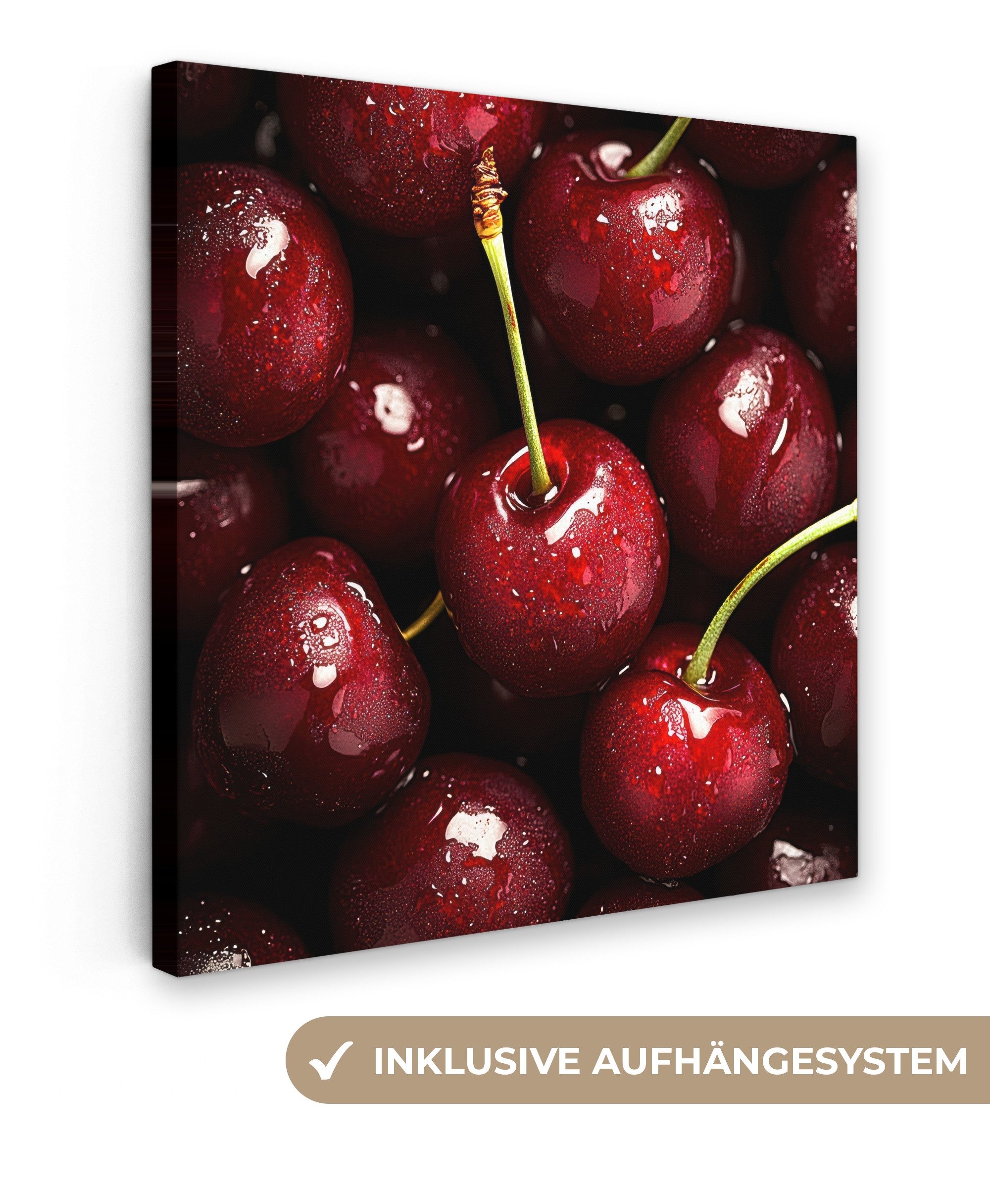 OneMillionCanvasses® Leinwandbild Rot - Obst - günstig online kaufen