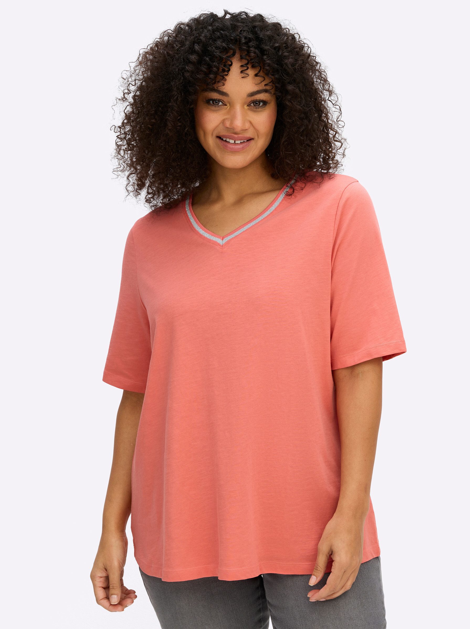 Sheego T-Shirt Shirt Kurzarm