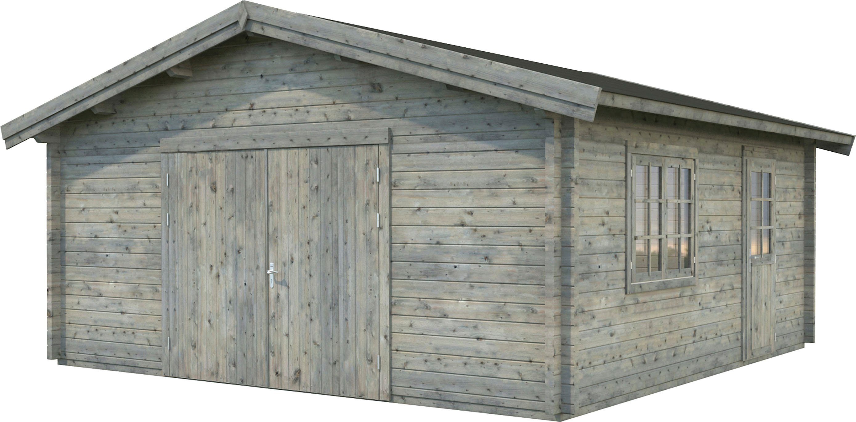 Holztor, grau mit BxTxH: 622x596x312 Roger, Palmako cm, Garage