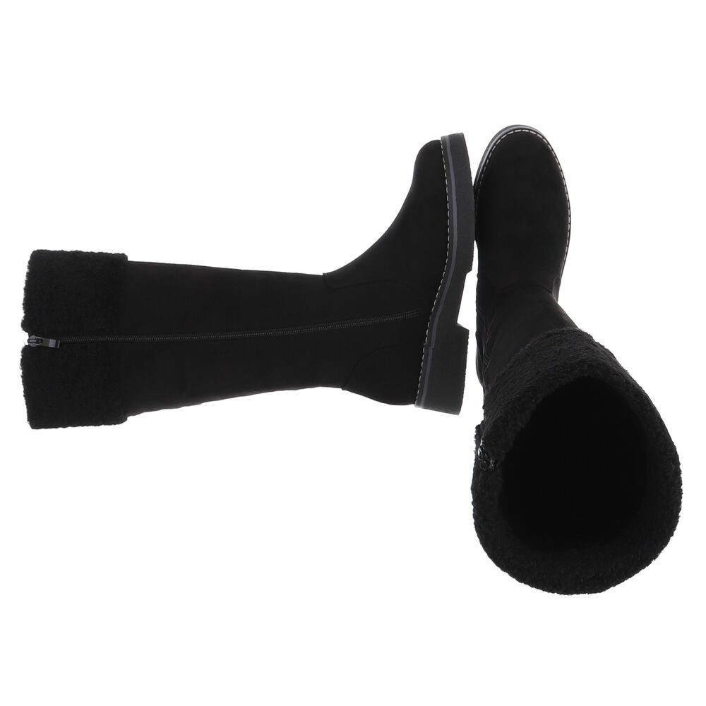 Ital-Design Kniehohe Damenstiefel mit kuscheligem Bund für Winter Stiefel ( günstig online kaufen