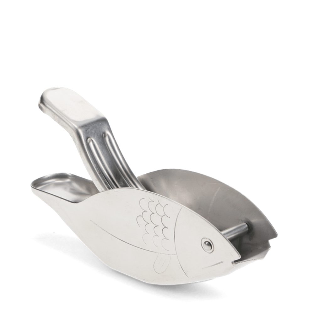 Rex London Zitruspresse Fisch, Edelstahl ca. 12,6 x 2,7 x 6,7 cm