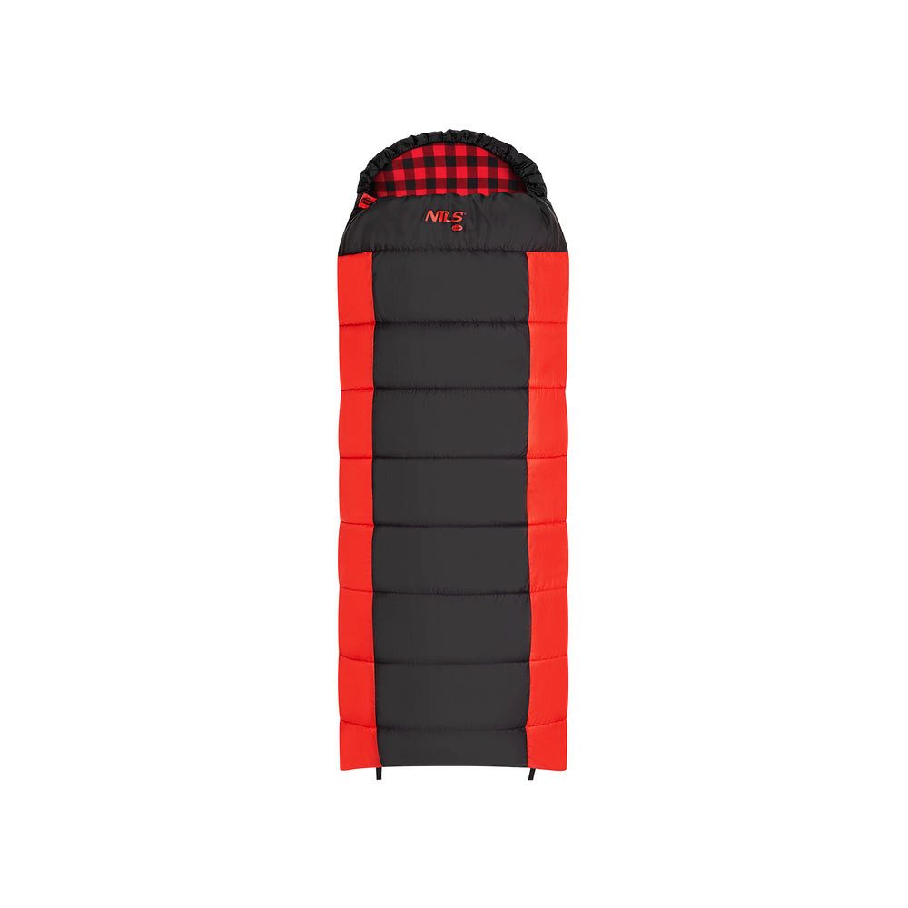 NILS CAMP Schlafsack Deckenschlafsack Winterschlafsack (Spar-Set, 1 tlg., 38 x 22 cm warm), doppelter Reißverschluss, Flanell-Innen, Kompressionsbeutel