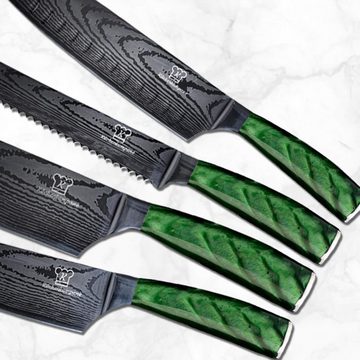 Küchenkompane Messer-Set Asiatisches Messerset Midori - 8-teiliges Küchenmesser Set Premium (8-tlg)