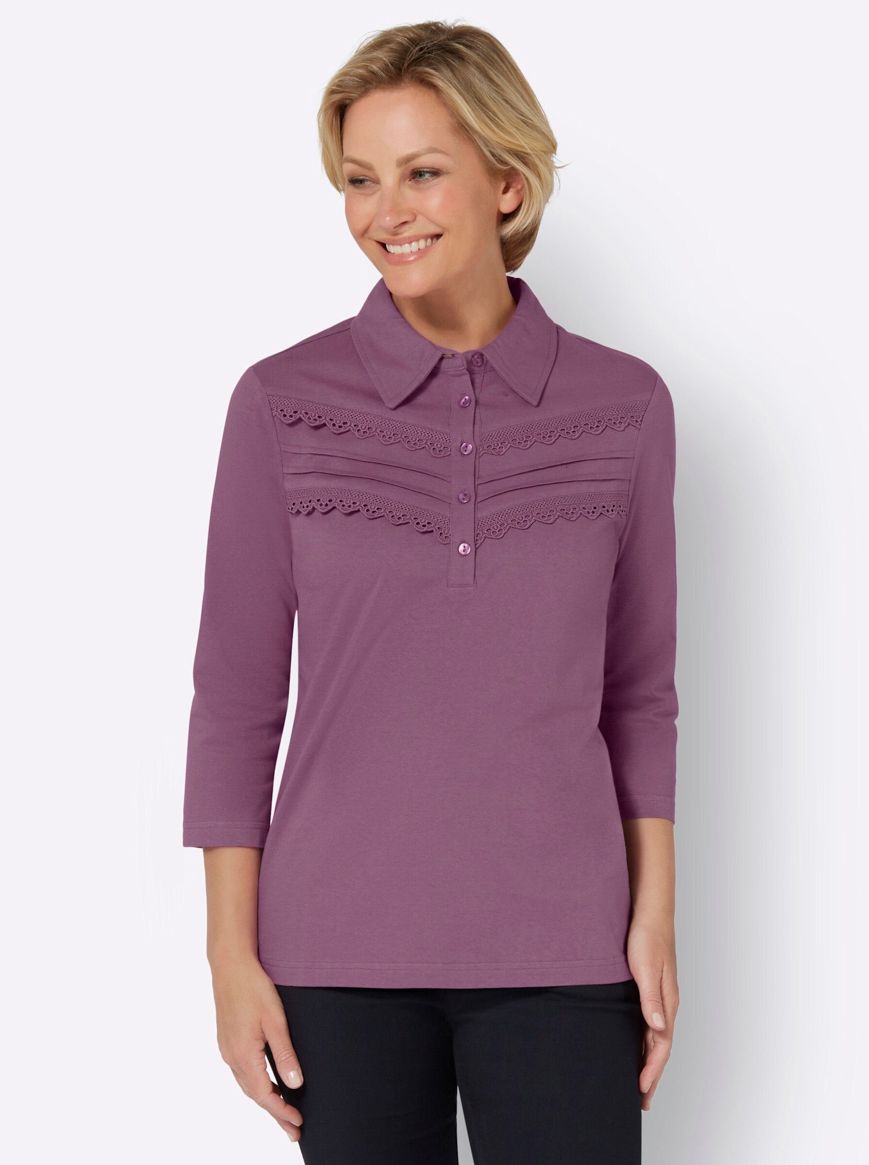 Sieh an! T-Shirt violett