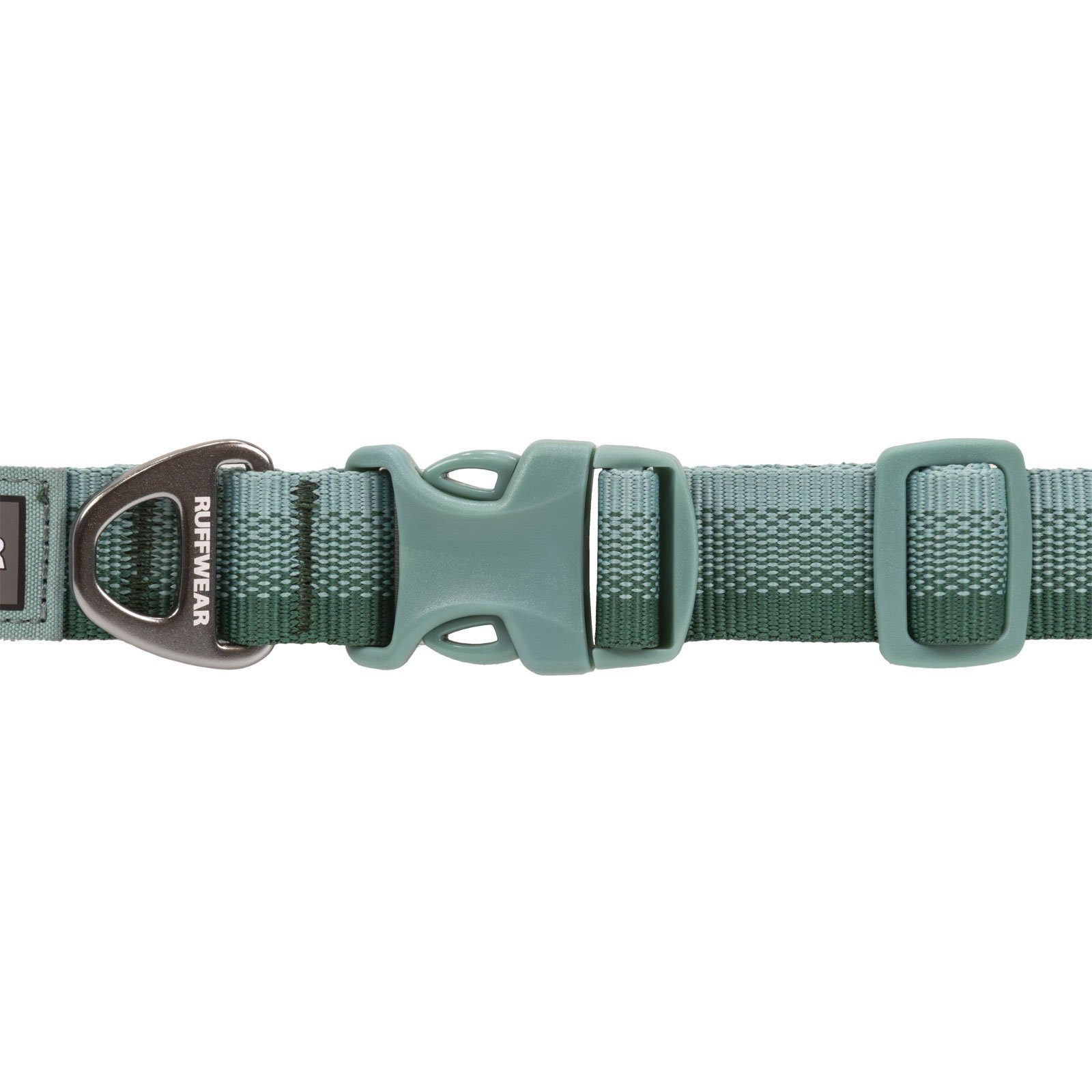 Ruffwear Hunde-Halsband FRONT RANGE™ Collar River Rock Green, 100% Polyester Tubelok™ Schlauchband (16% recycled), Halsband für alltägliche Abenteuer.