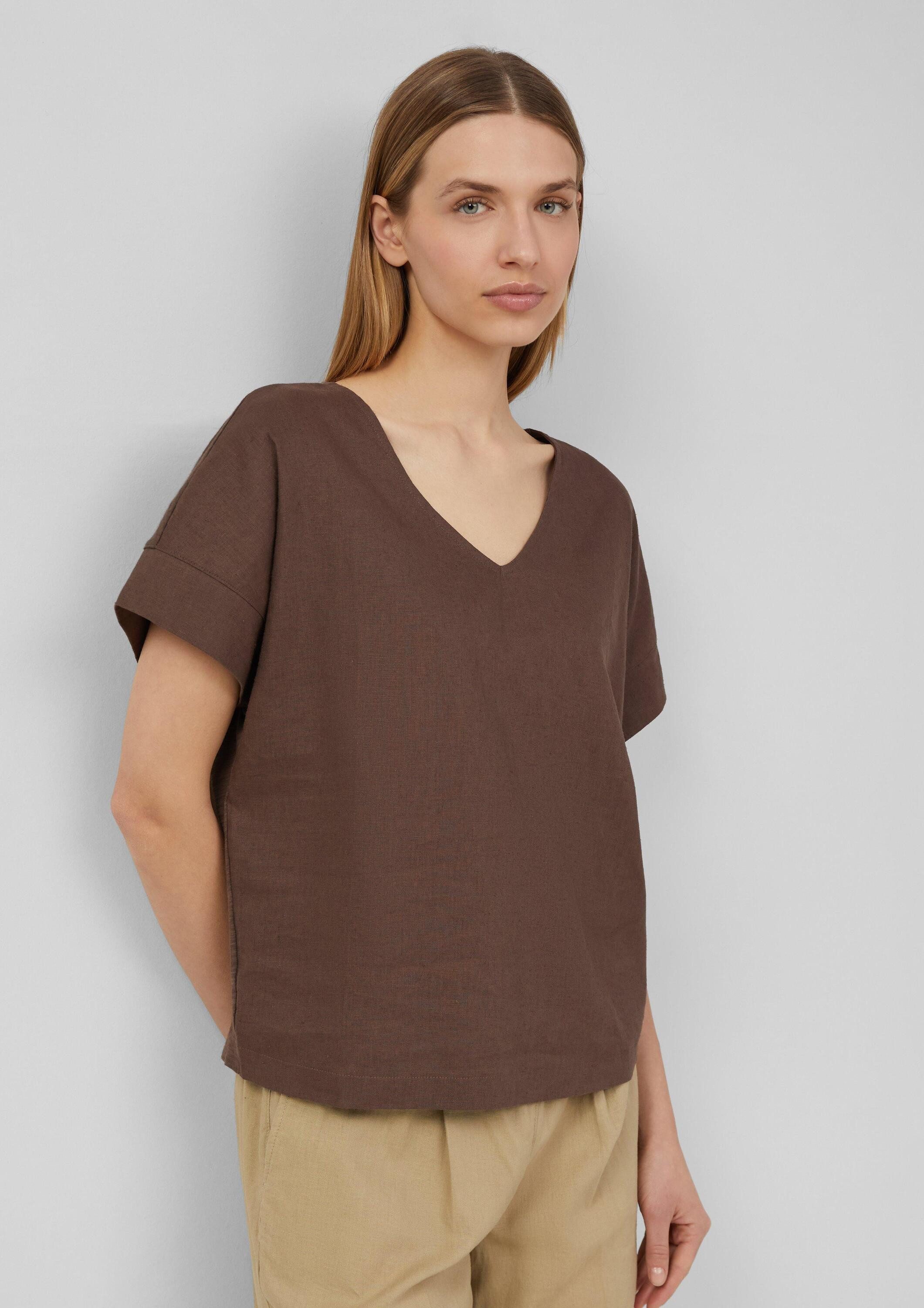 s.Oliver Kurzarmshirt T-Shirt T-Shirt im Fabricmix günstig online kaufen