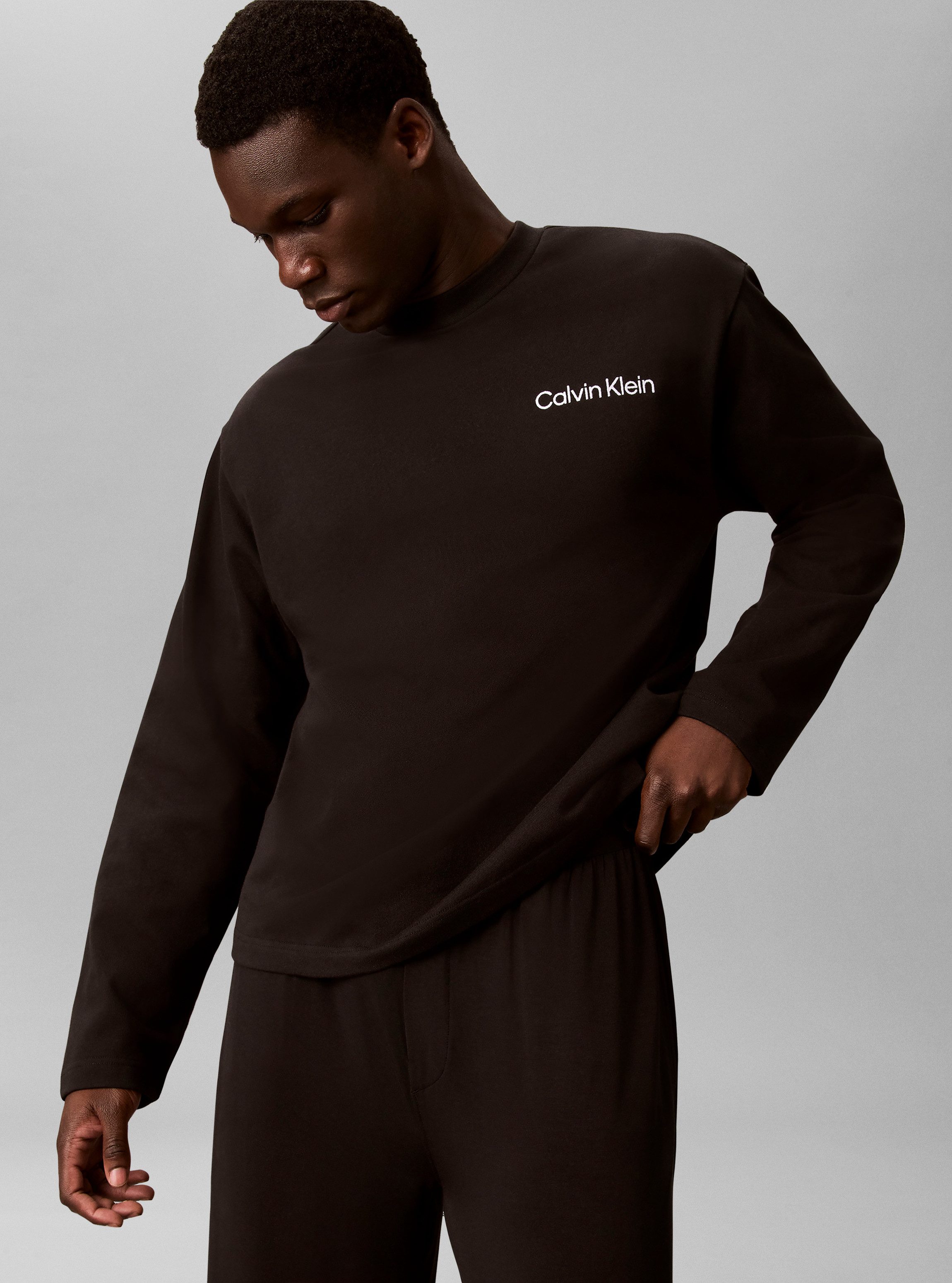 Calvin Klein Underwear Pyjamaoberteil Schlafshirt, Regular Fit, reine Baumwolle – Bild 4 von 5