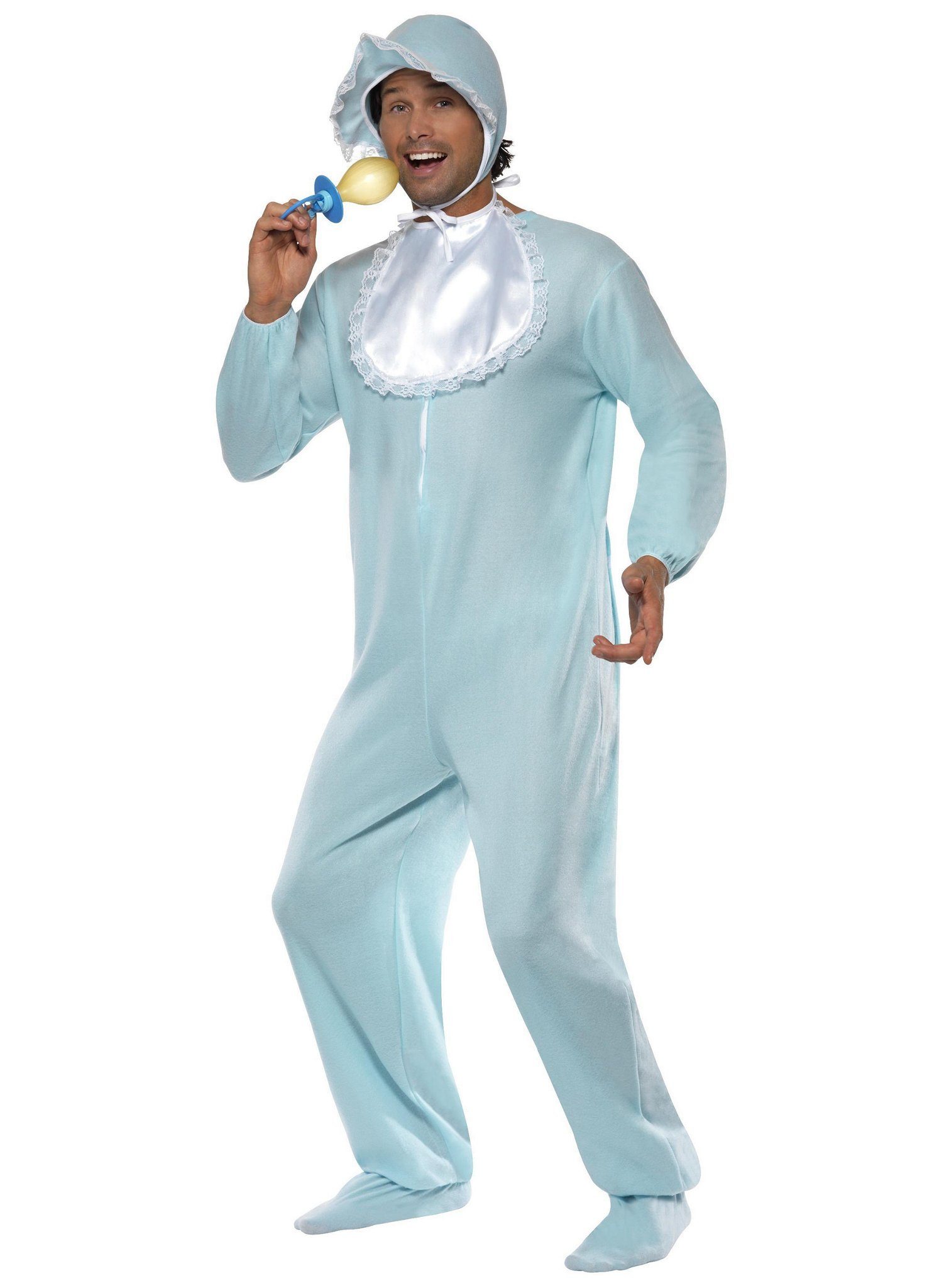 Smiffys Kostüm Strampler für Erwachsene hellblau, 50