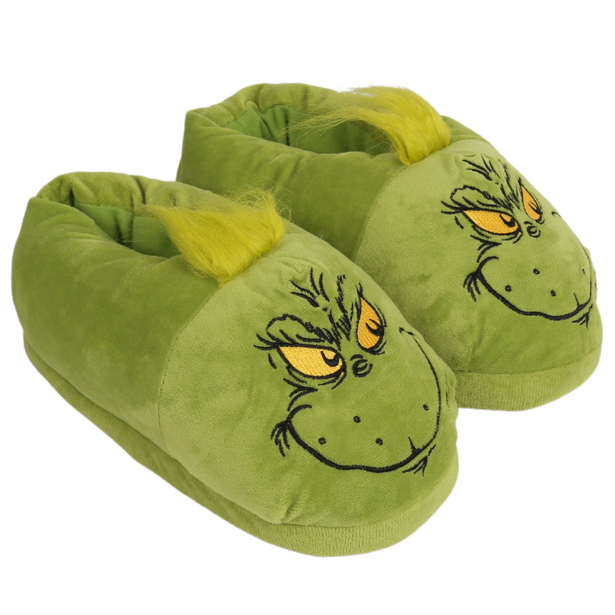 Sarcia.eu Grinch warme grüne Unisex-Pantoffeln – rutschfest, Hausschuhe Hausschuh