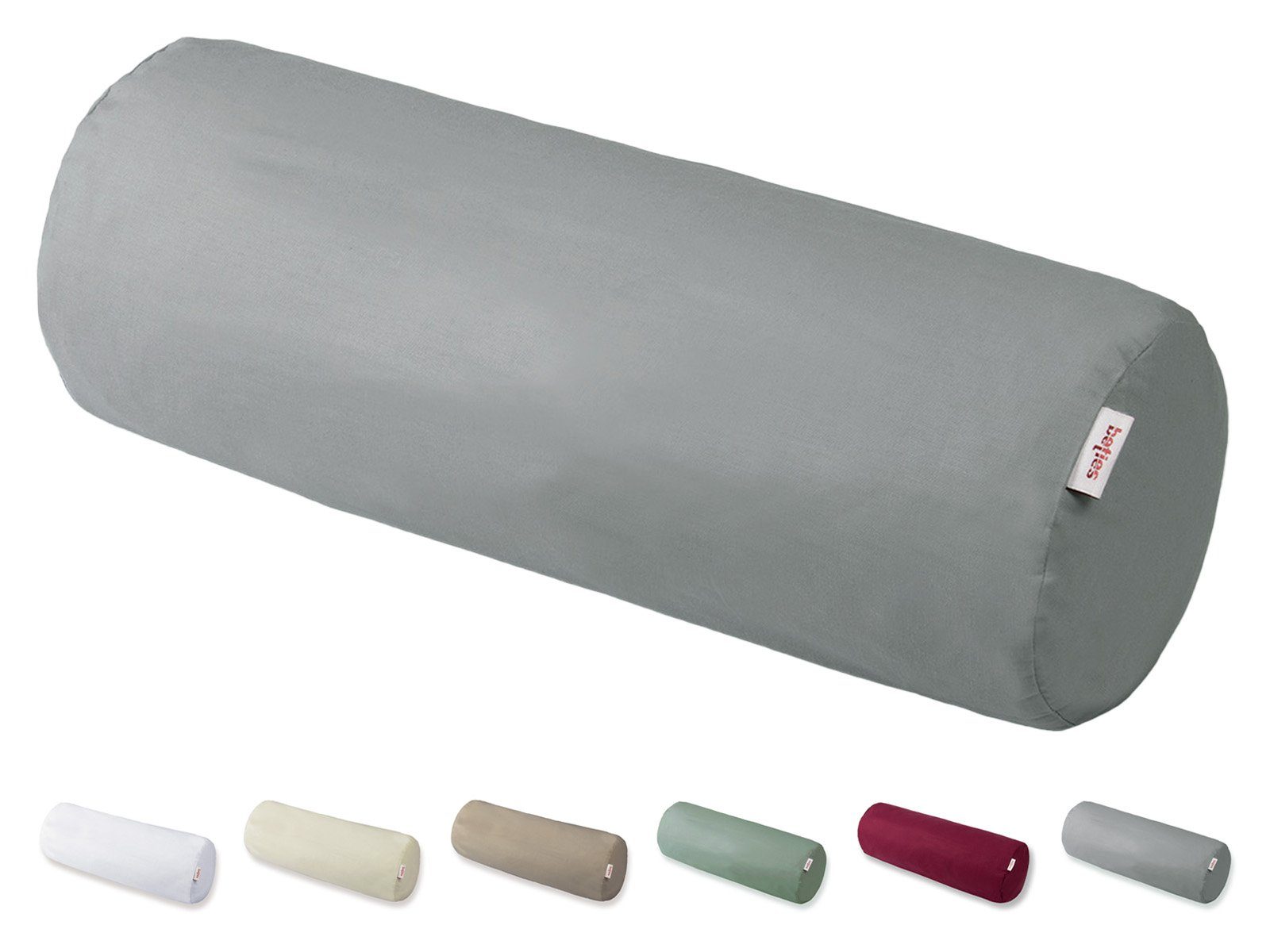 Nackenrollenbezug BasicSoft, beties (1 Stück), XL Rollen Bezug 25x70 cm 100% Baumwolle Jersey mit Reißverschluss