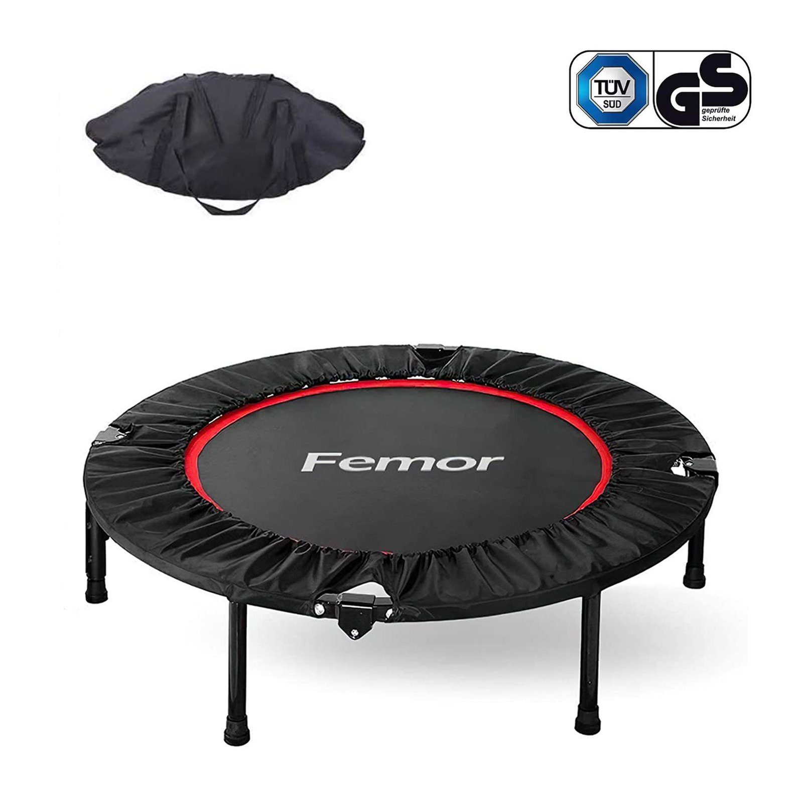 Femor Fitnesstrampolin TX-7300, Ø 127,00 cm, (102 tlg), Klappbar,5 - Fach Höhenverstellbarer, Bis 150kg