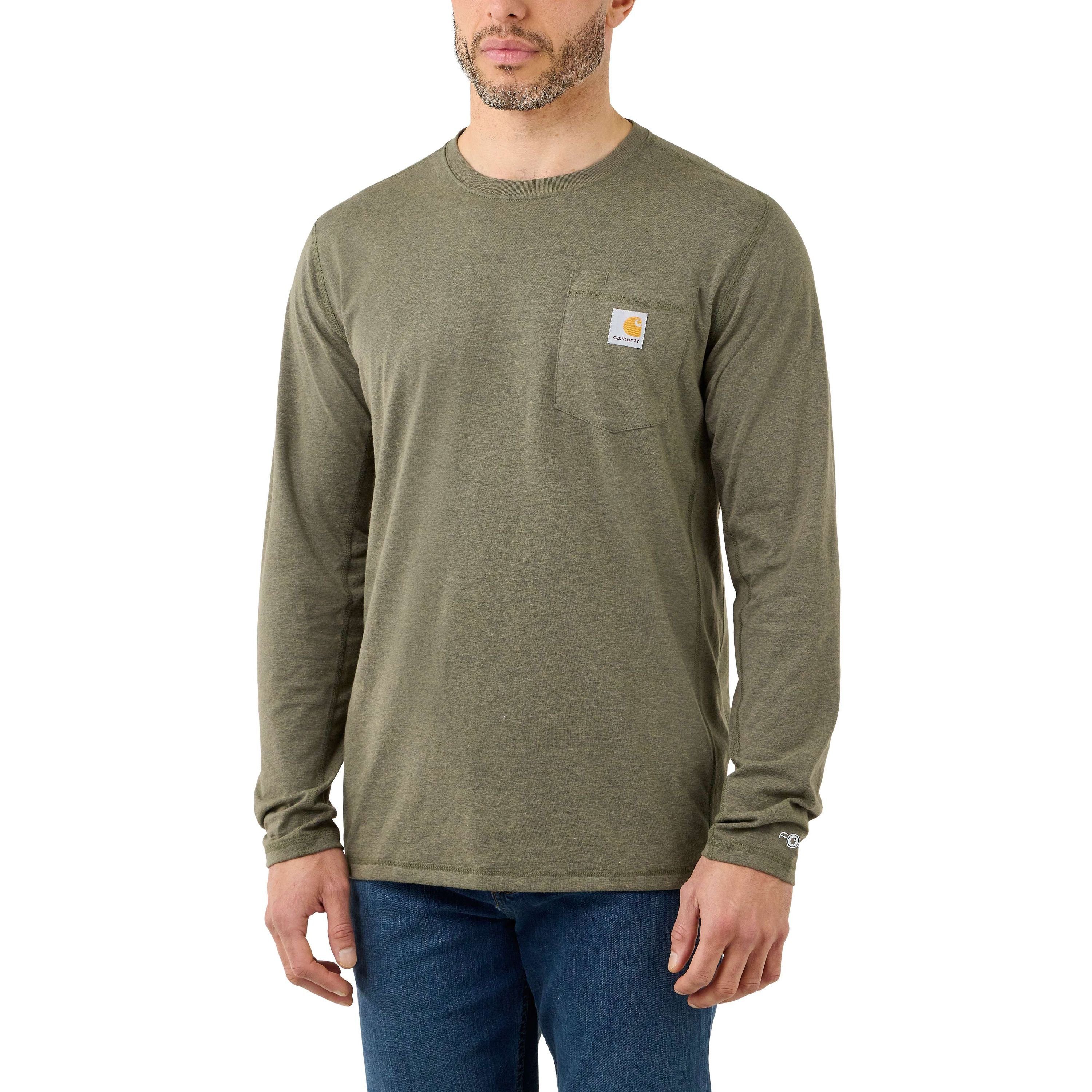 Carhartt Longsleeve Carhartt FORCE FLEX POCKET T-SHIRT L/S 104617 (1-tlg)