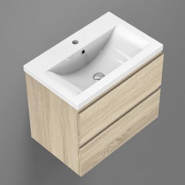 duschspa Waschtisch Badmöbel in Breite 50 cm, Vormontiert