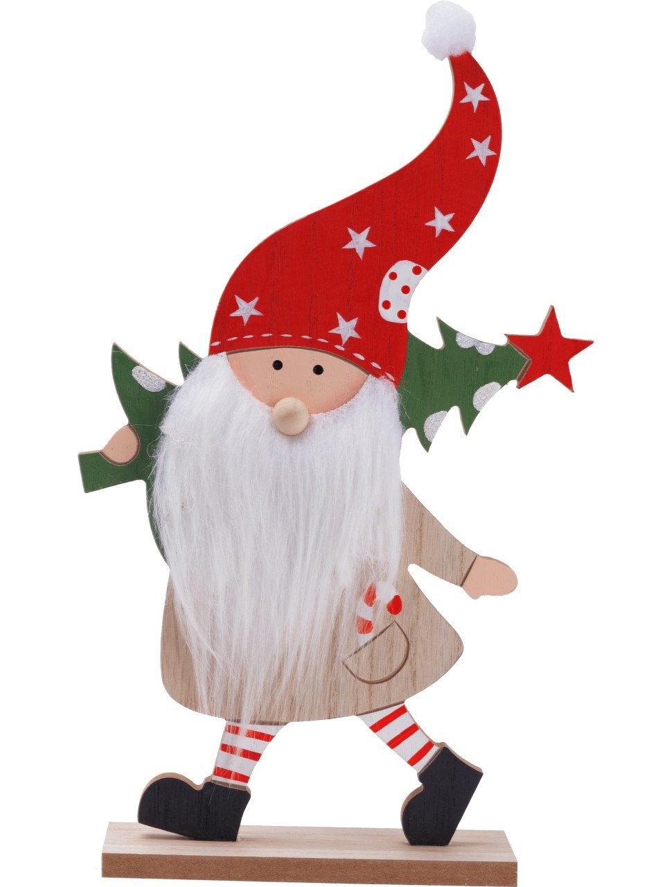 Trend Line Weihnachtsfigur TrendLine Dekofigur Holz Weihnachtsmann 32 x 19 günstig online kaufen
