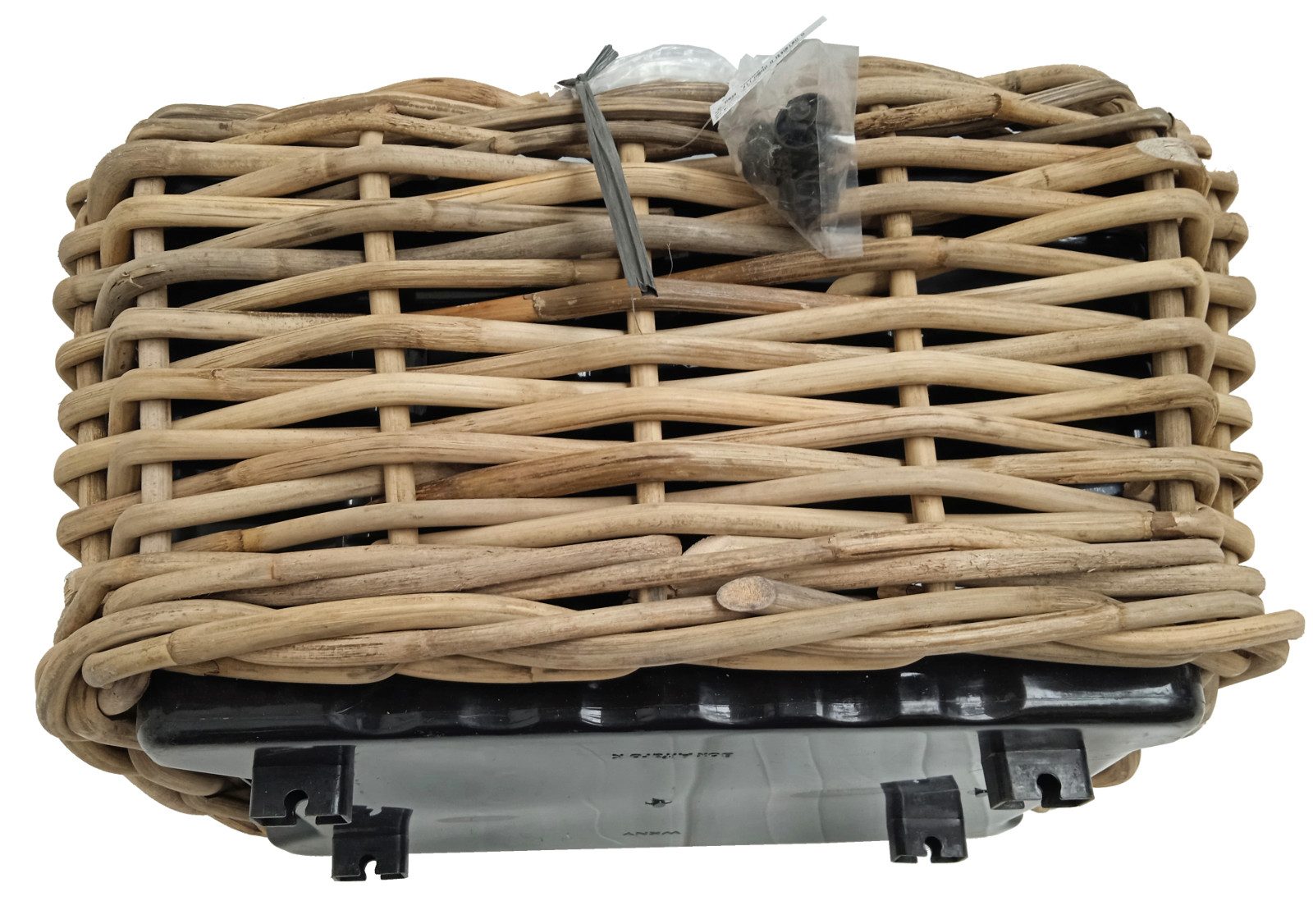Van der Leeden Blumentopf 49x37x30cm Rattan Weide Sylter Korb Drypot 27L (Stück, 1 St., Packung), Indoor & Outdoor, Rechteckig, 27 L, Naturprodukt, Kunststoffeimer