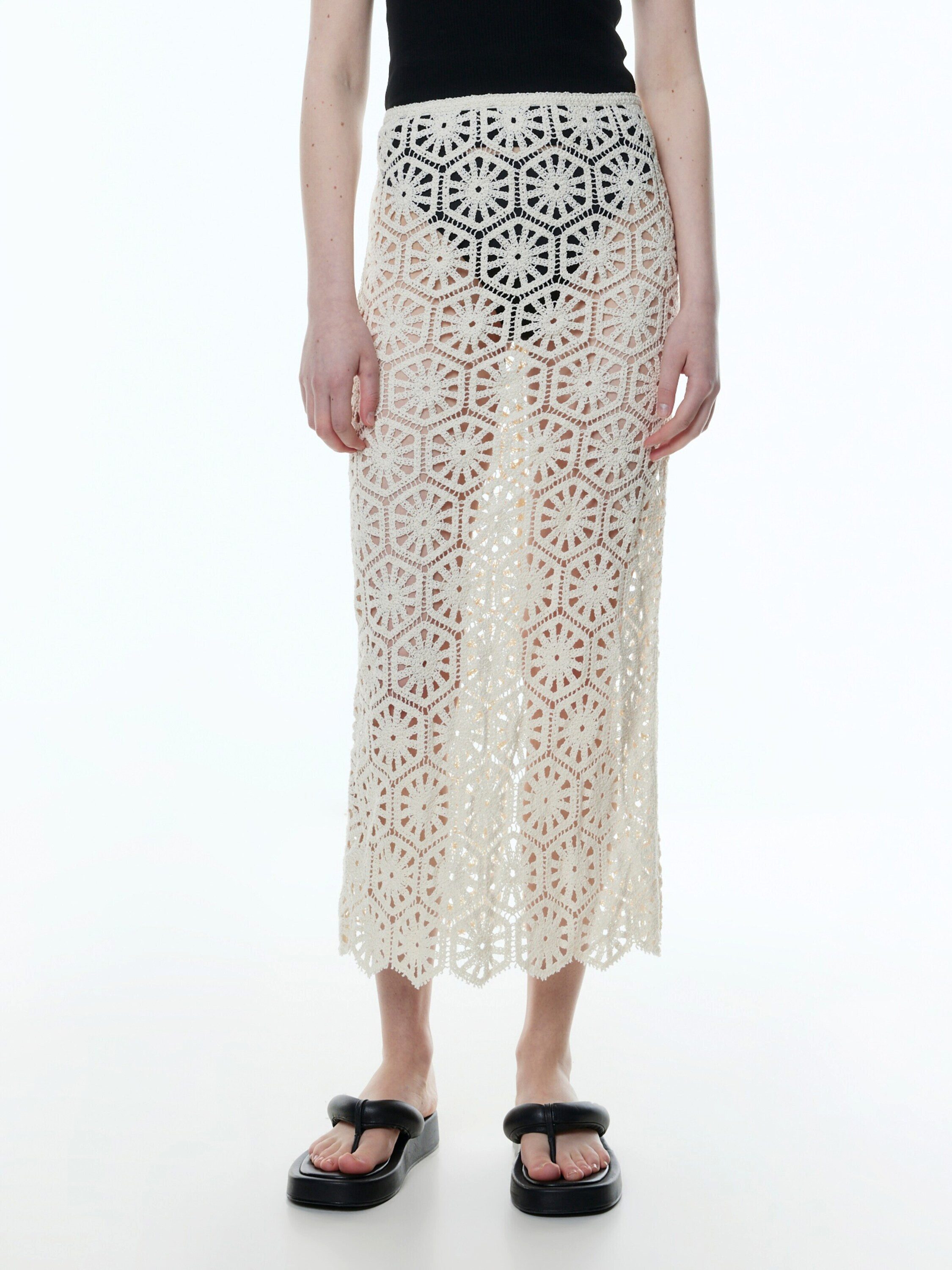 EDITED Bleistiftrock Alencia (1-tlg) Lochmuster