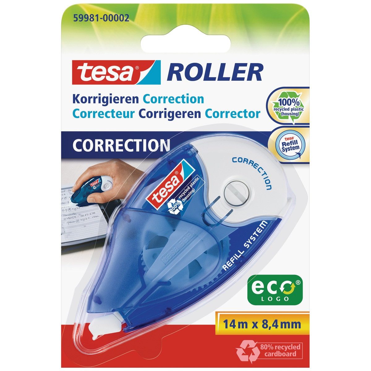 tesa Tintenkiller tesa Korrekturroller ecoLOGO Blister
