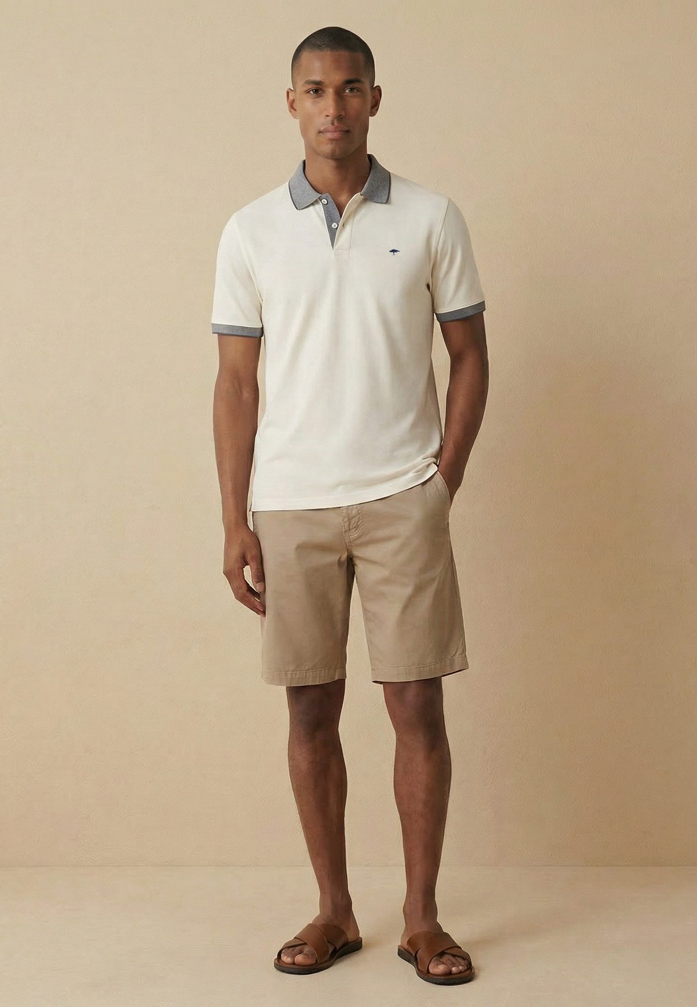 FYNCH-HATTON Poloshirt mit Logo Stickerei