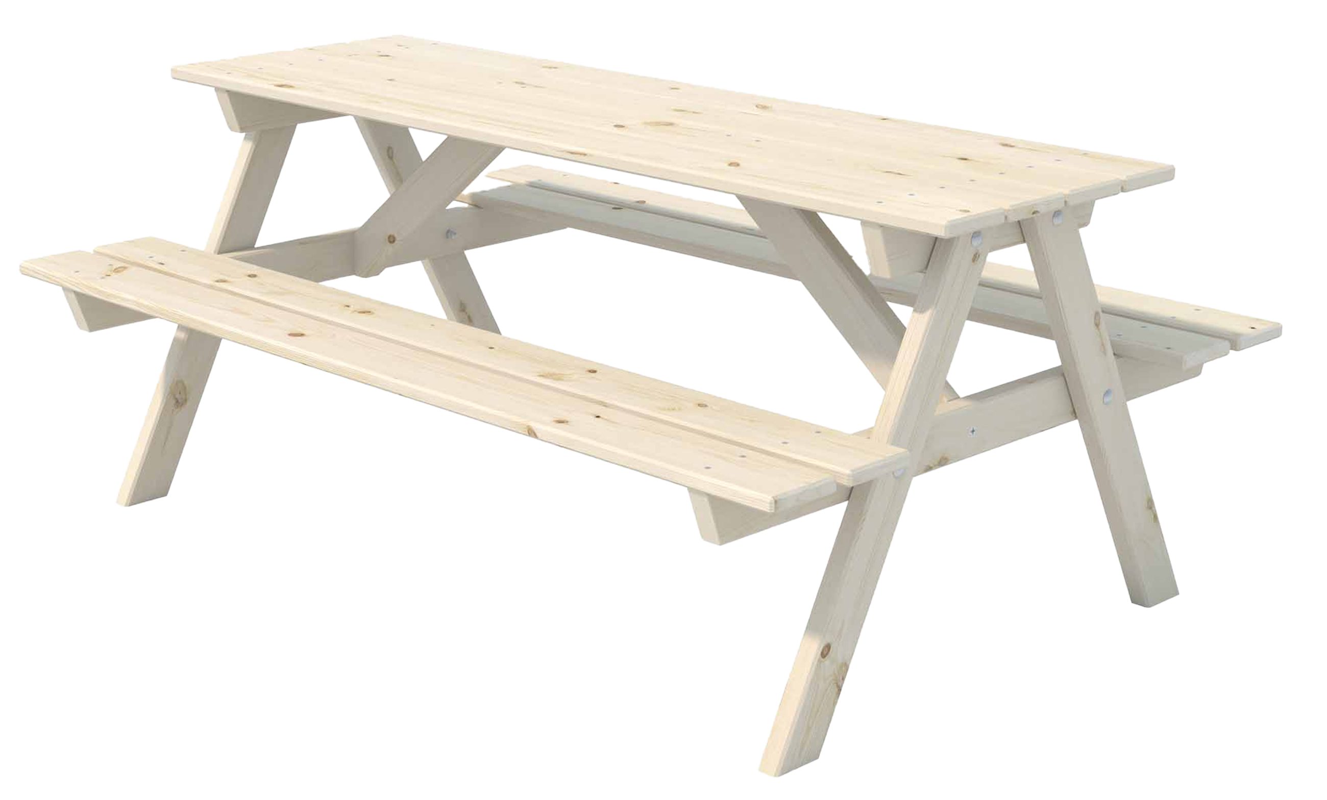 Endorphin Kindertisch Kinder Picknicktisch, kammergetrocknetes Kiefernholz, günstig online kaufen